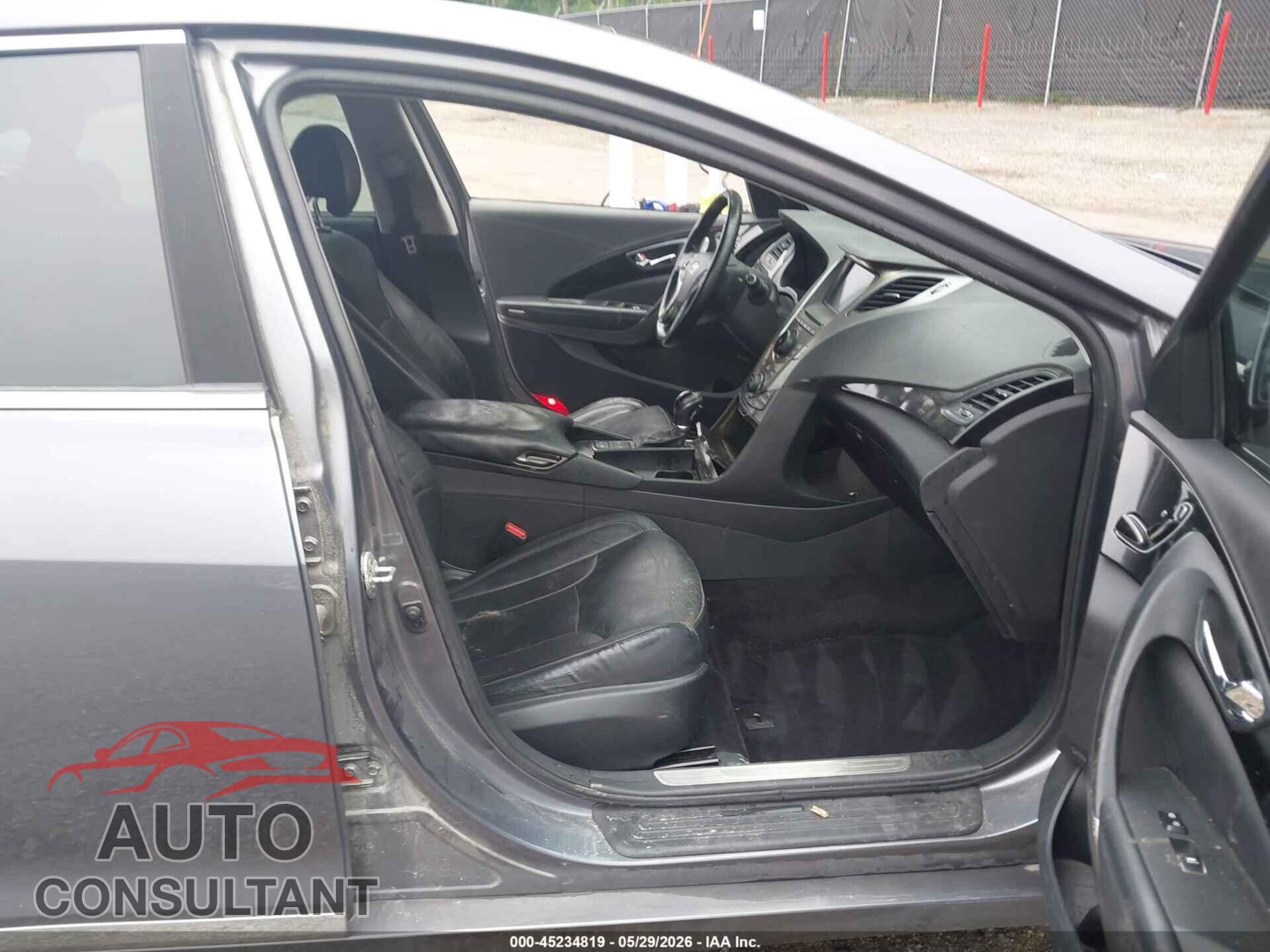 HYUNDAI AZERA 2012 - KMHFH4JGXCA125958