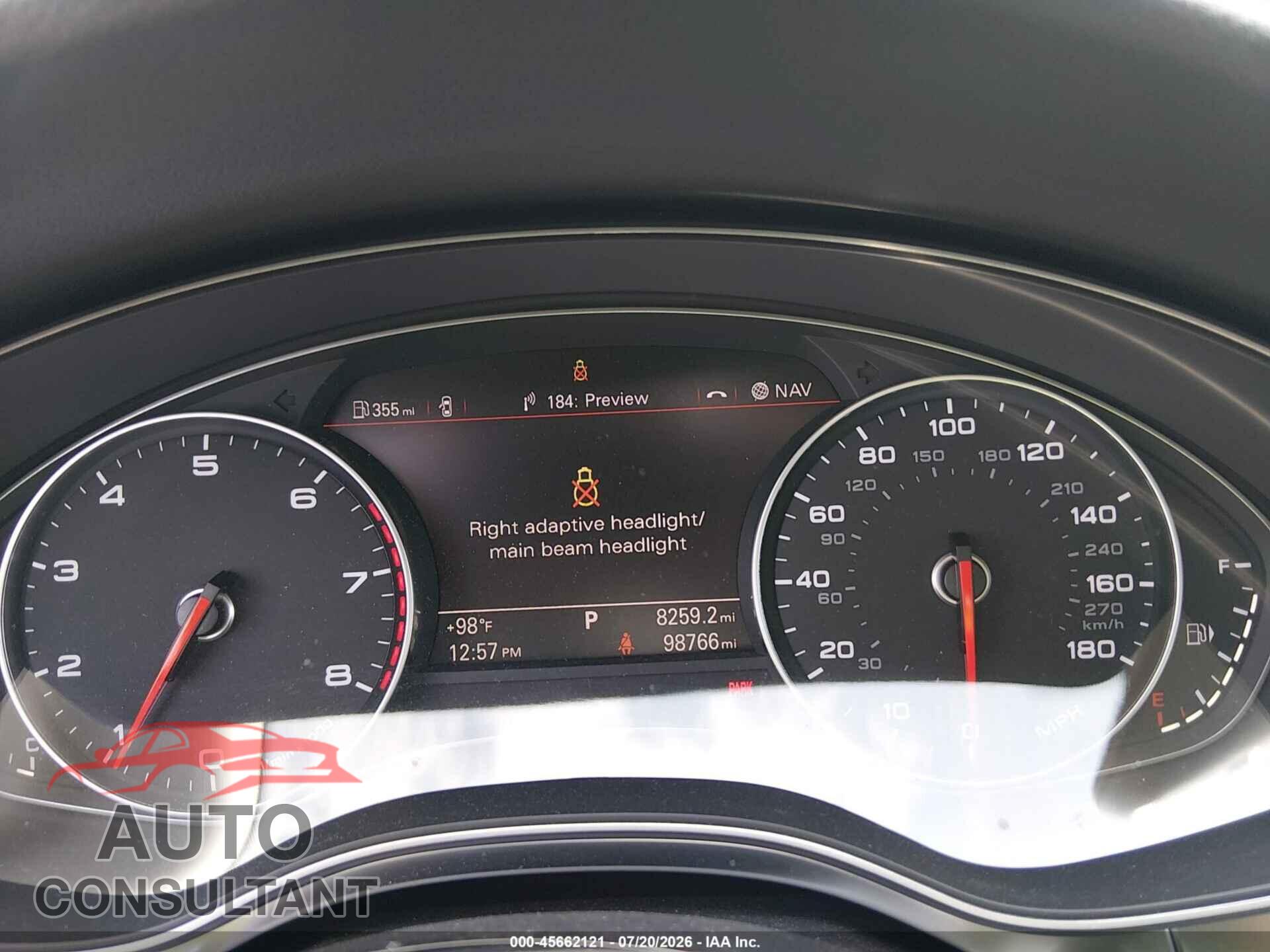 AUDI A6 2012 - WAUHGAFC8CN170522