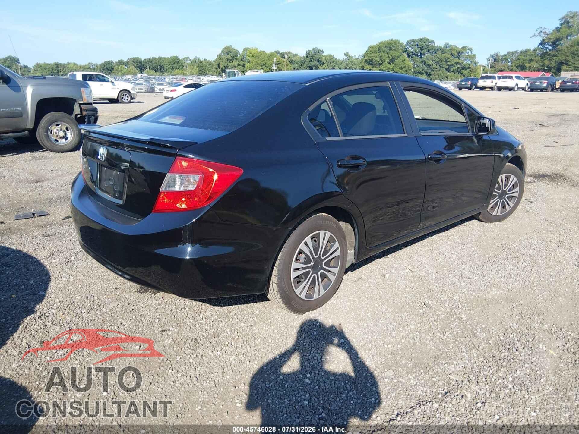 HONDA CIVIC 2012 - 19XFB2F54CE093653