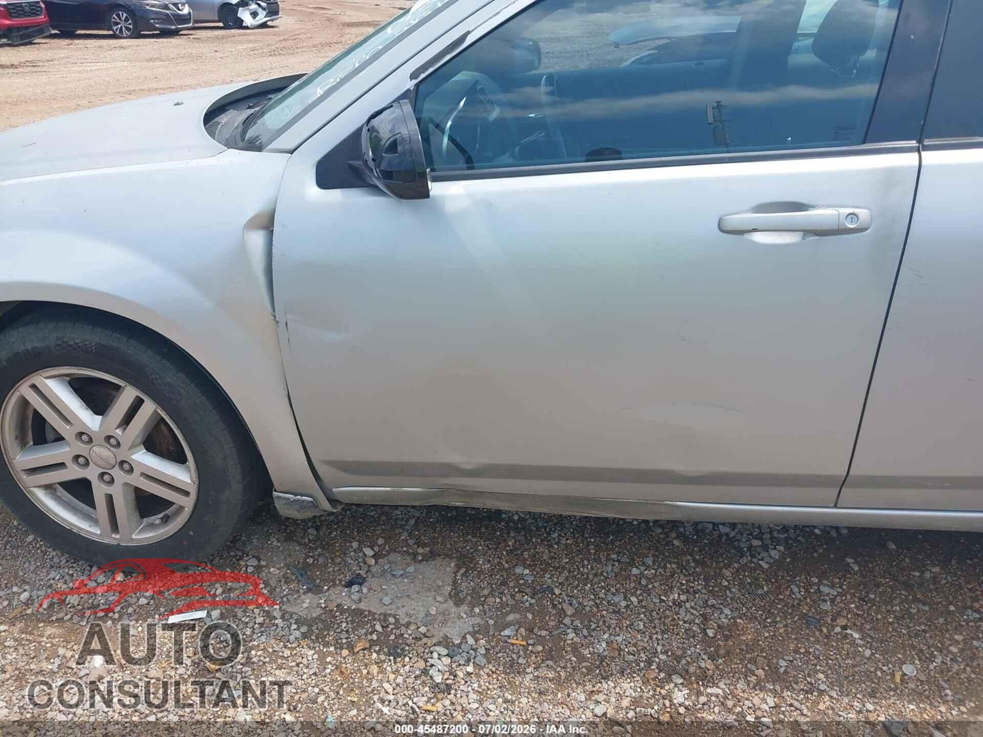 DODGE AVENGER 2012 - 1C3CDZCB5CN182809