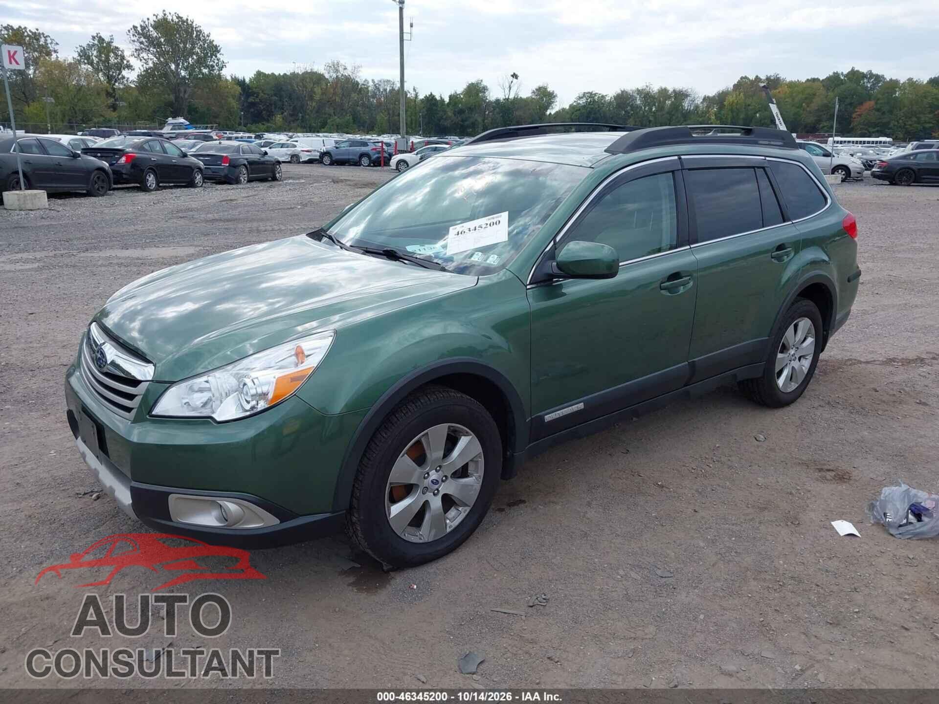 SUBARU OUTBACK 2012 - 4S4BRBKC1C3298641