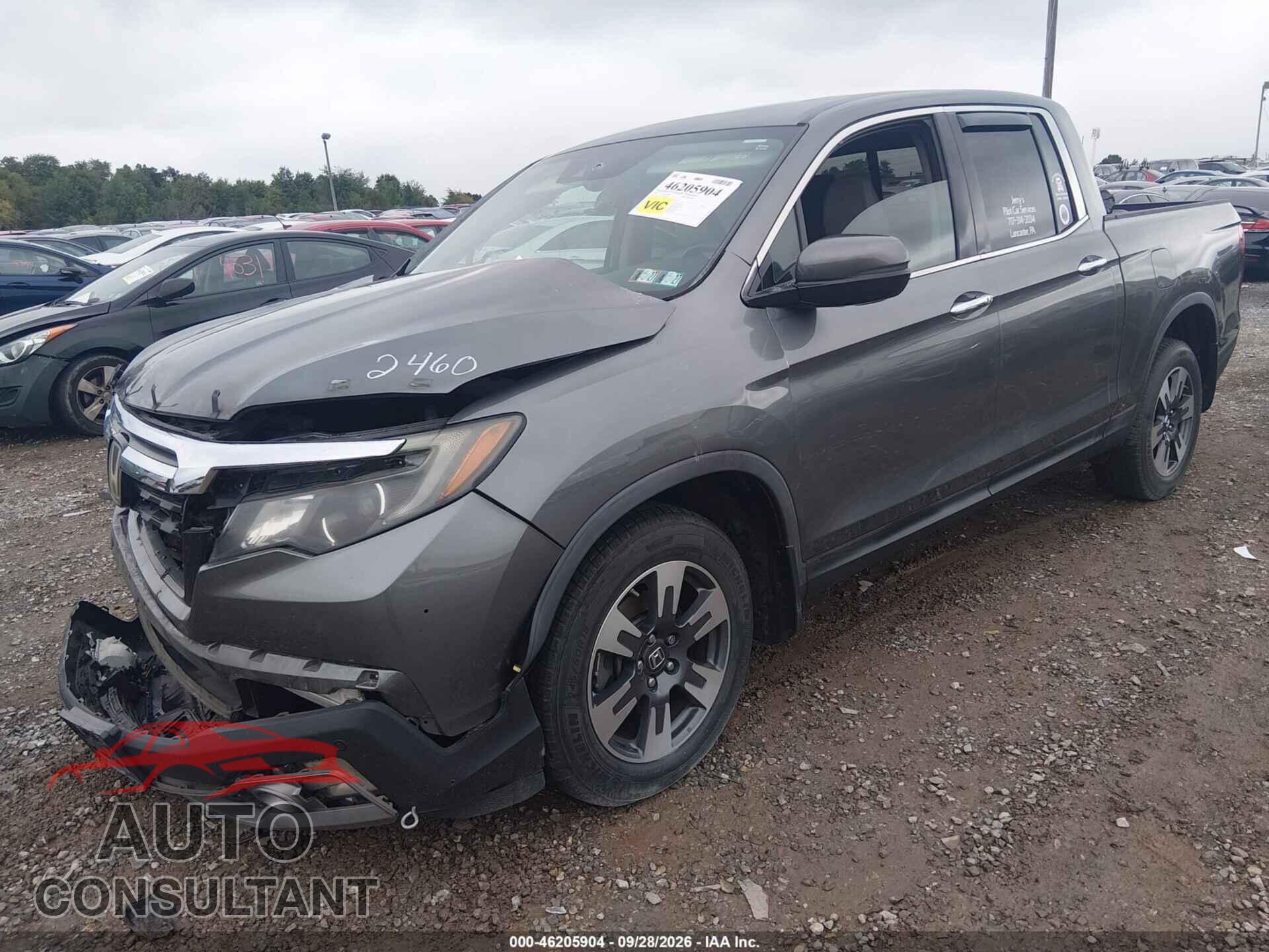 HONDA RIDGELINE 2017 - 5FPYK3F76HB032460