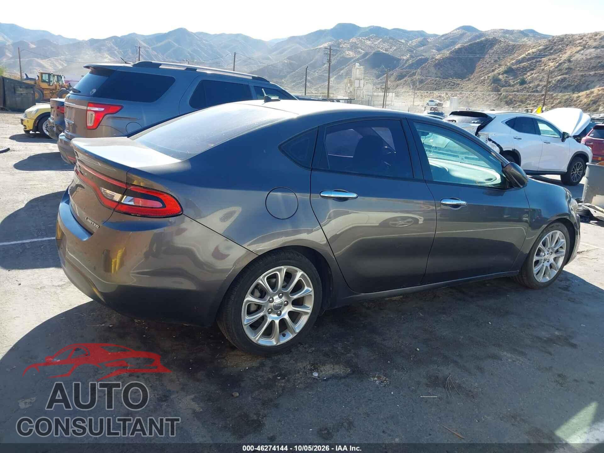 DODGE DART 2015 - 1C3CDFCB5FD344981