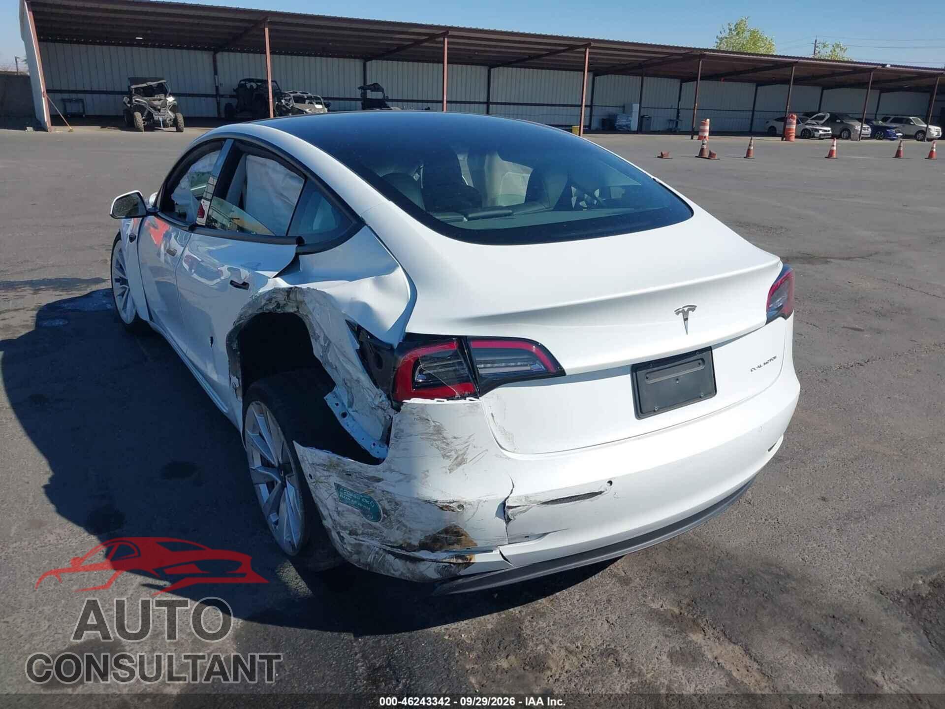 TESLA MODEL 3 2022 - 5YJ3E1EB4NF347614