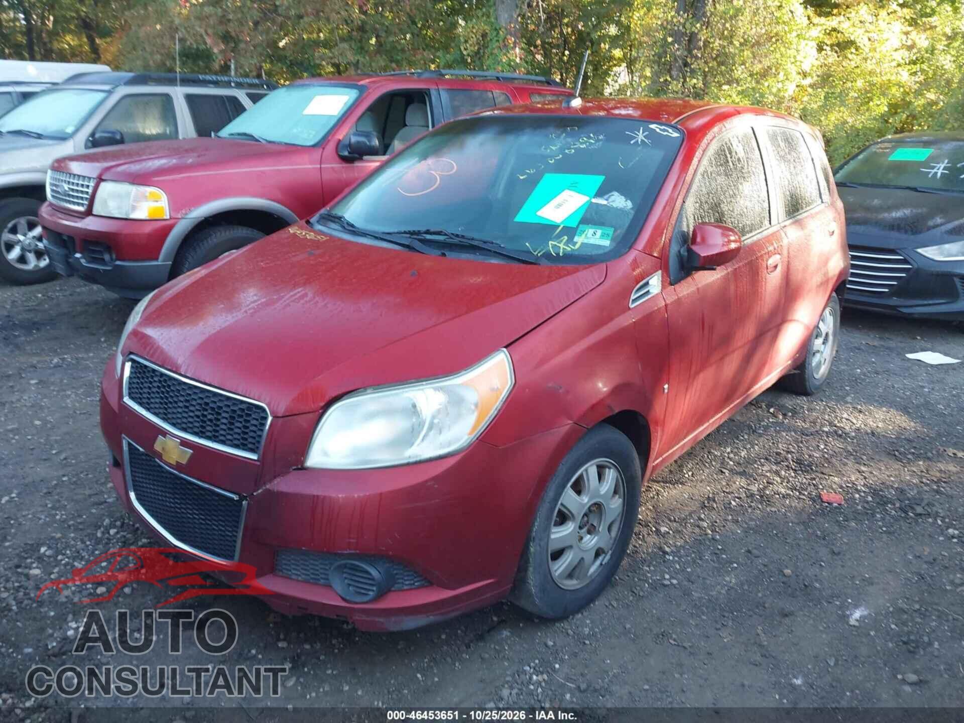CHEVROLET AVEO 2009 - KL1TD66EX9B647635
