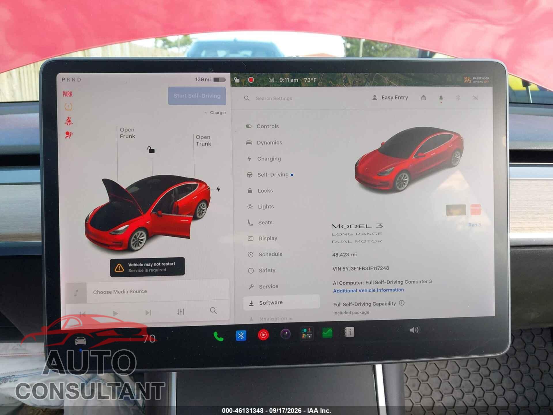 TESLA MODEL 3 2018 - 5YJ3E1EB3JF117248