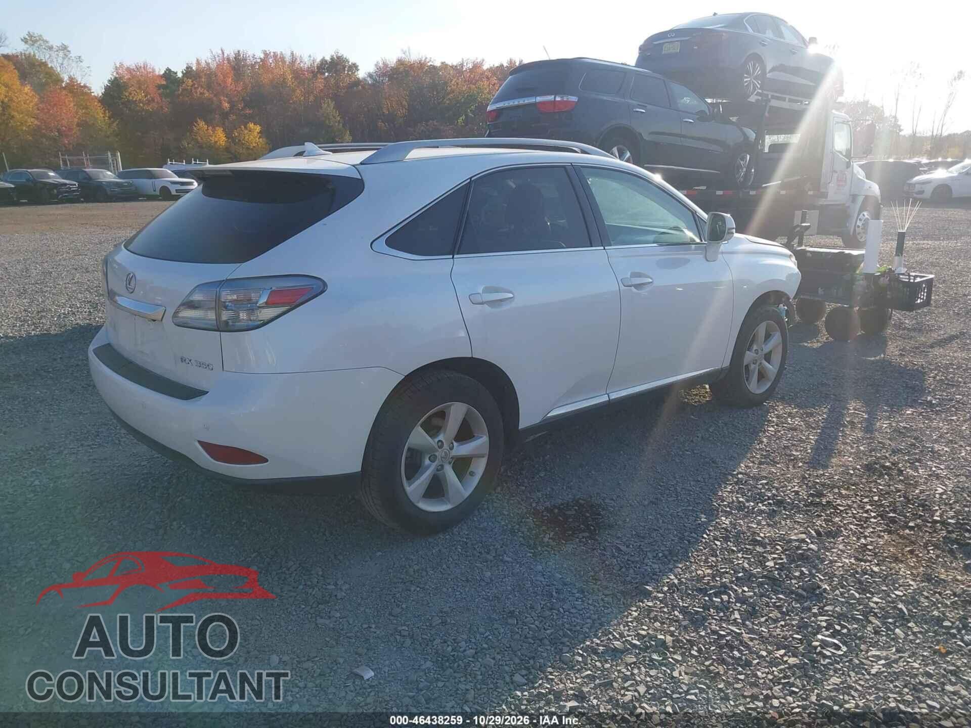 LEXUS RX 350 2012 - 2T2BK1BA3CC146316