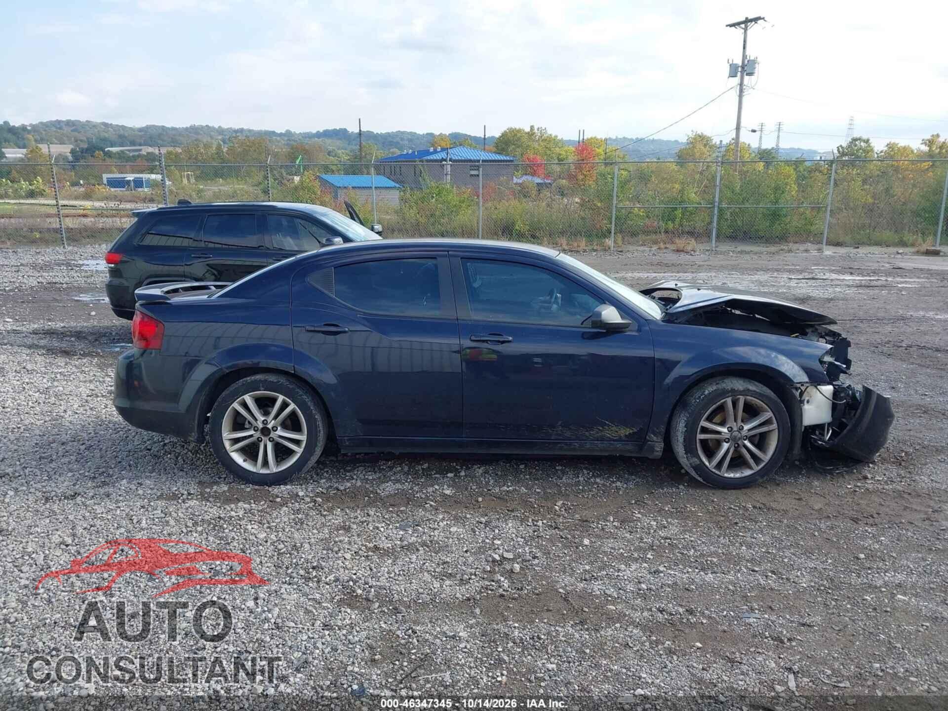 DODGE AVENGER 2012 - 1C3CDZAG8CN261003