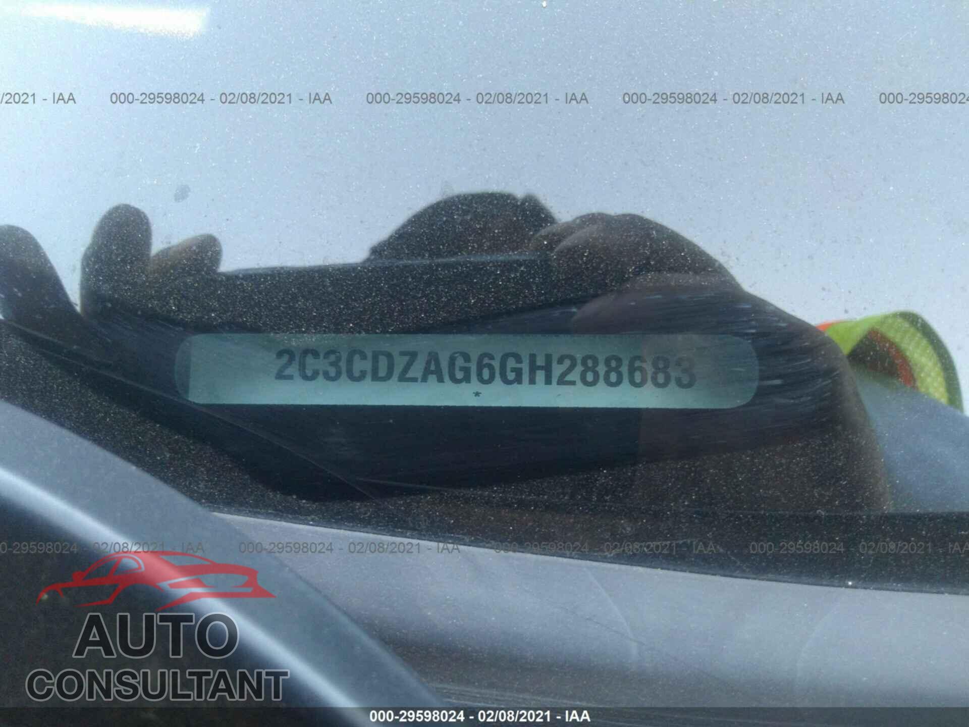DODGE CHALLENGER 2016 - 2C3CDZAG6GH288683