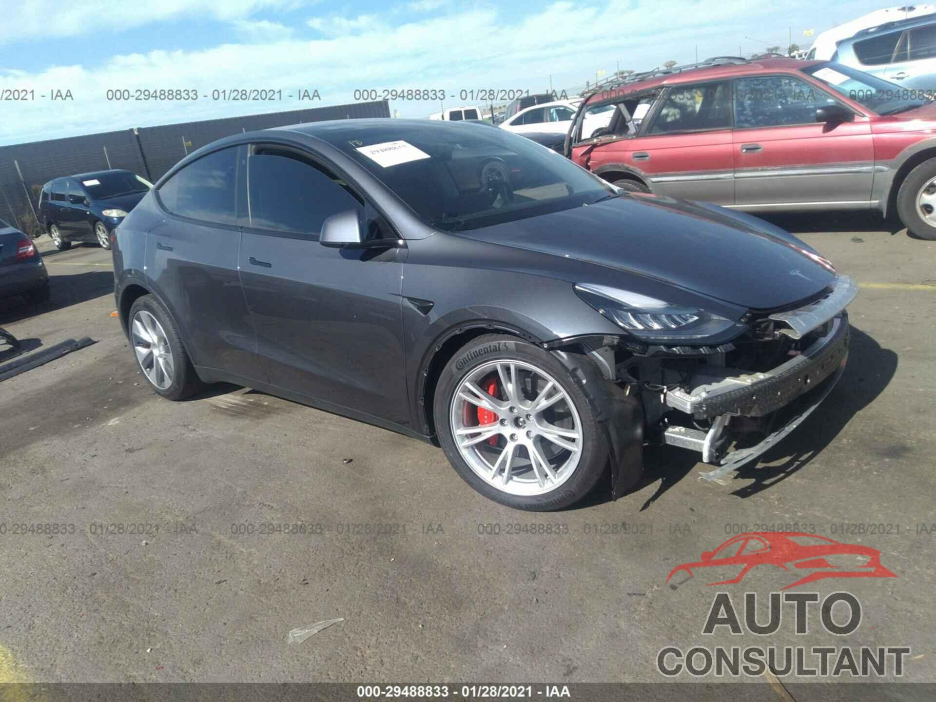 TESLA MODEL Y 2020 - 5YJYGDEF6LF014011