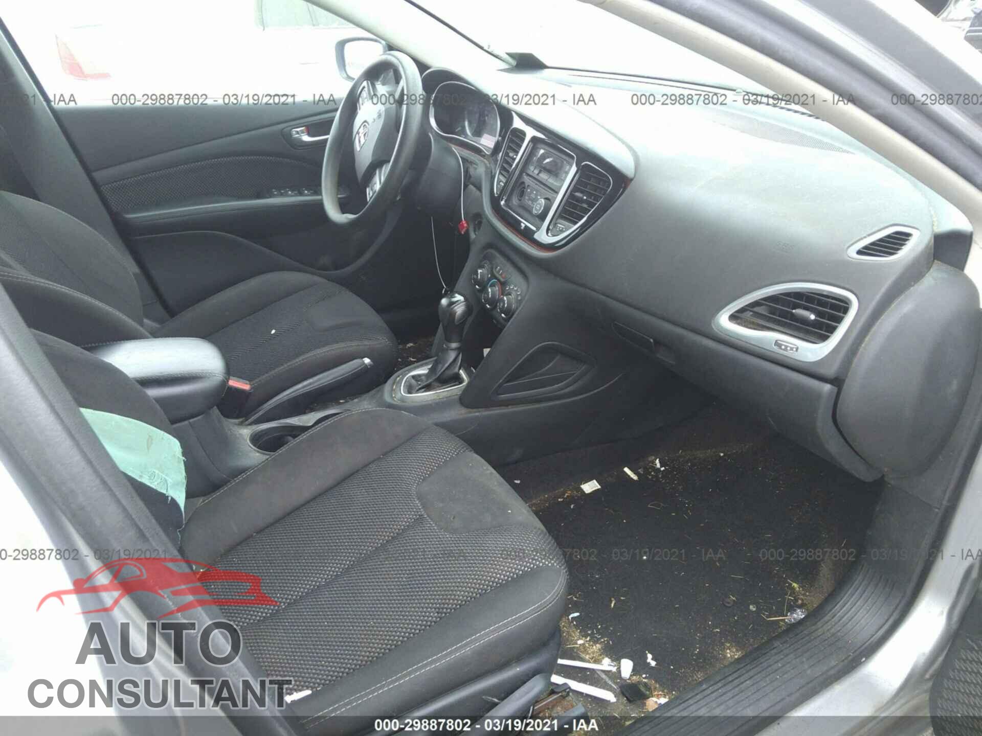DODGE DART 2016 - 1C3CDFBB7GD762137