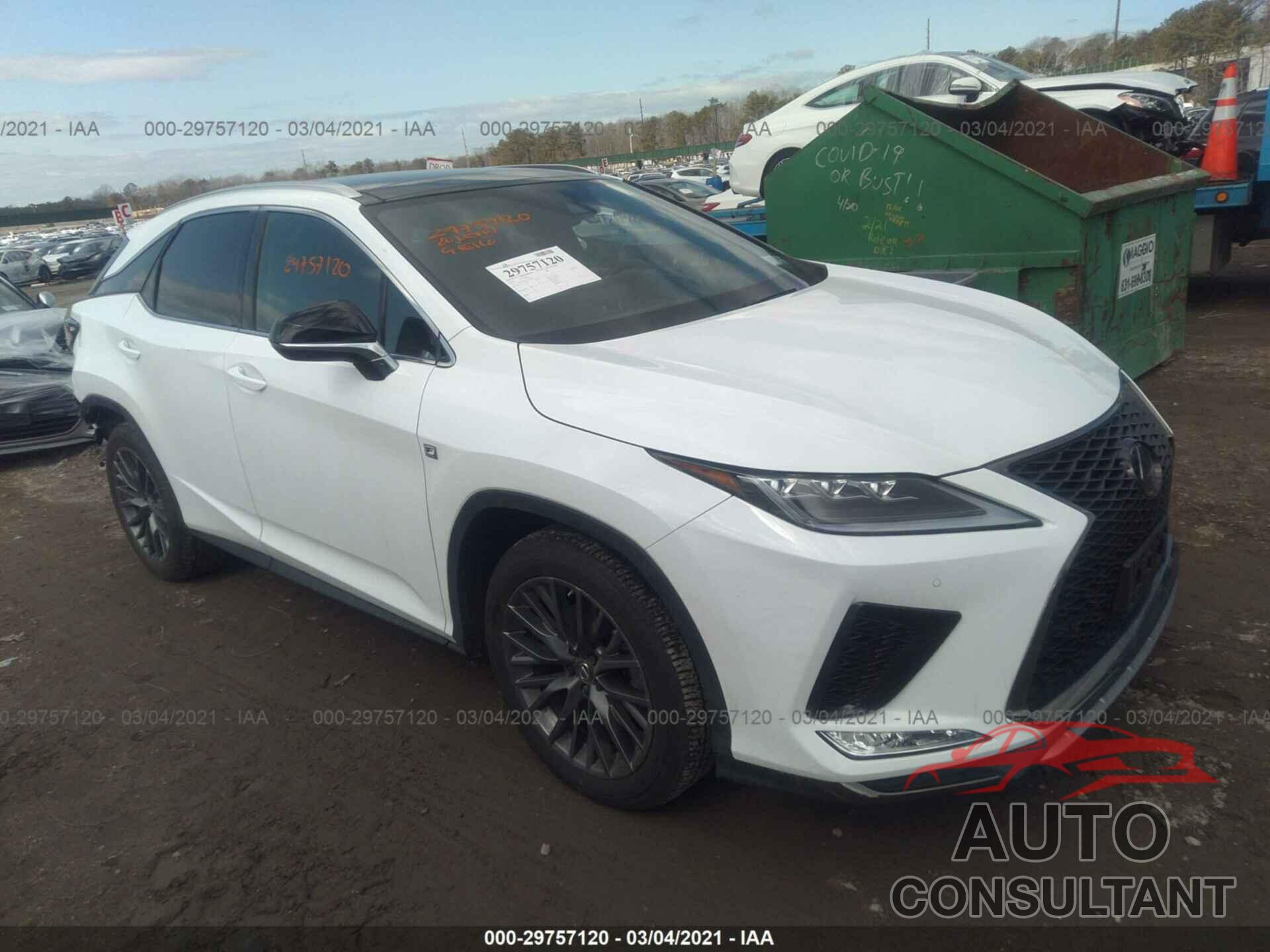 LEXUS RX 2020 - 2T2YZMDA1LC218263