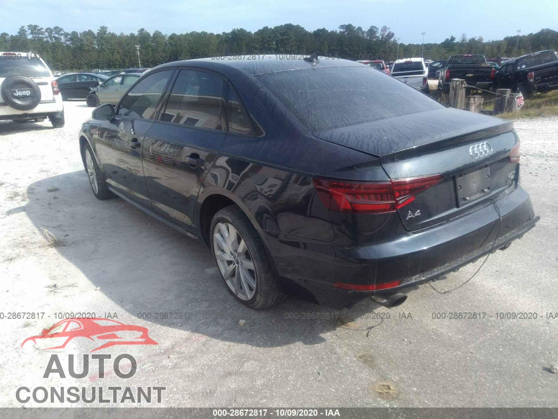 AUDI A4 2018 - WAUKMAF44JA230811
