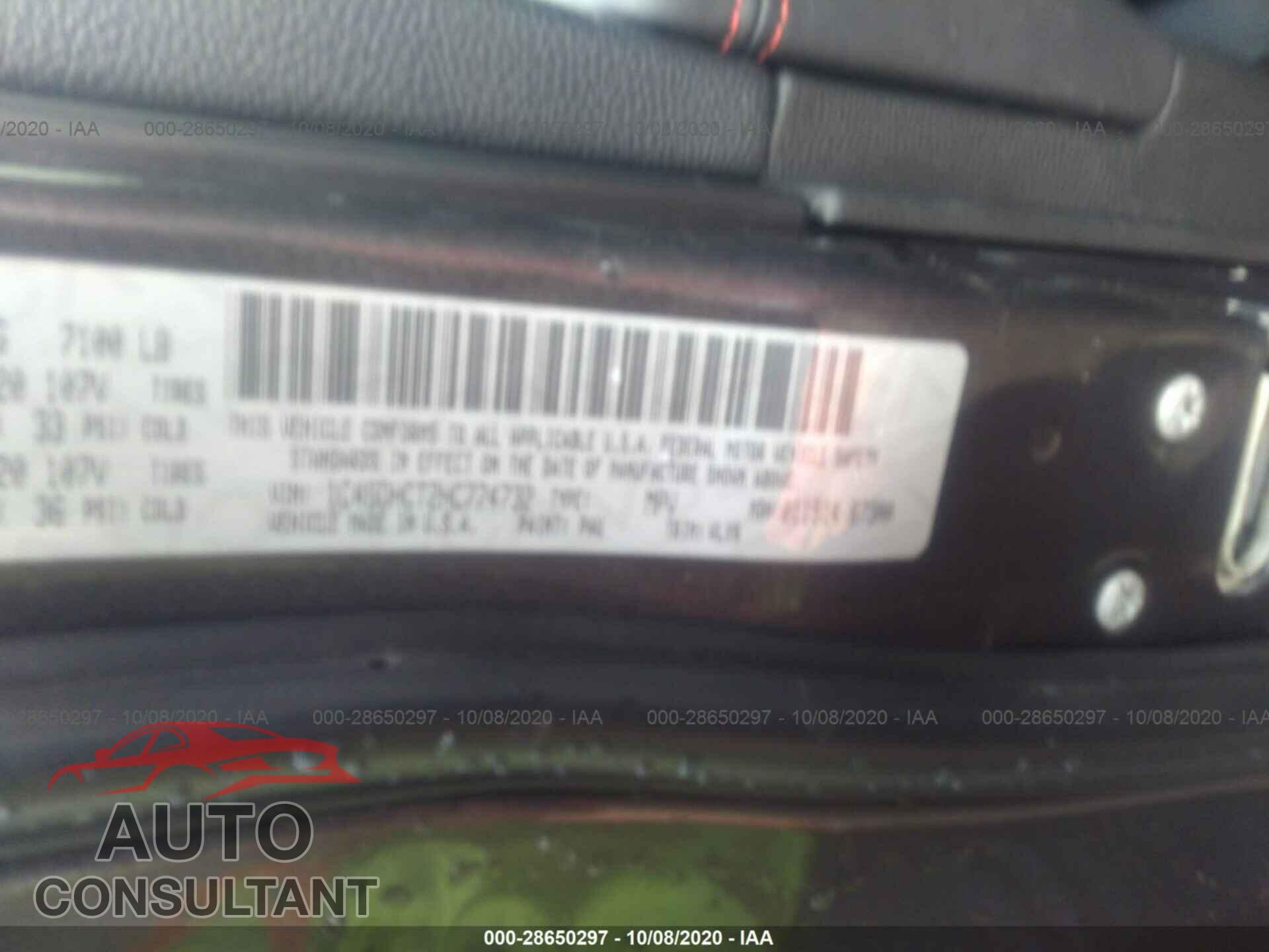 DODGE DURANGO 2017 - 1C4SDHCT2HC774732