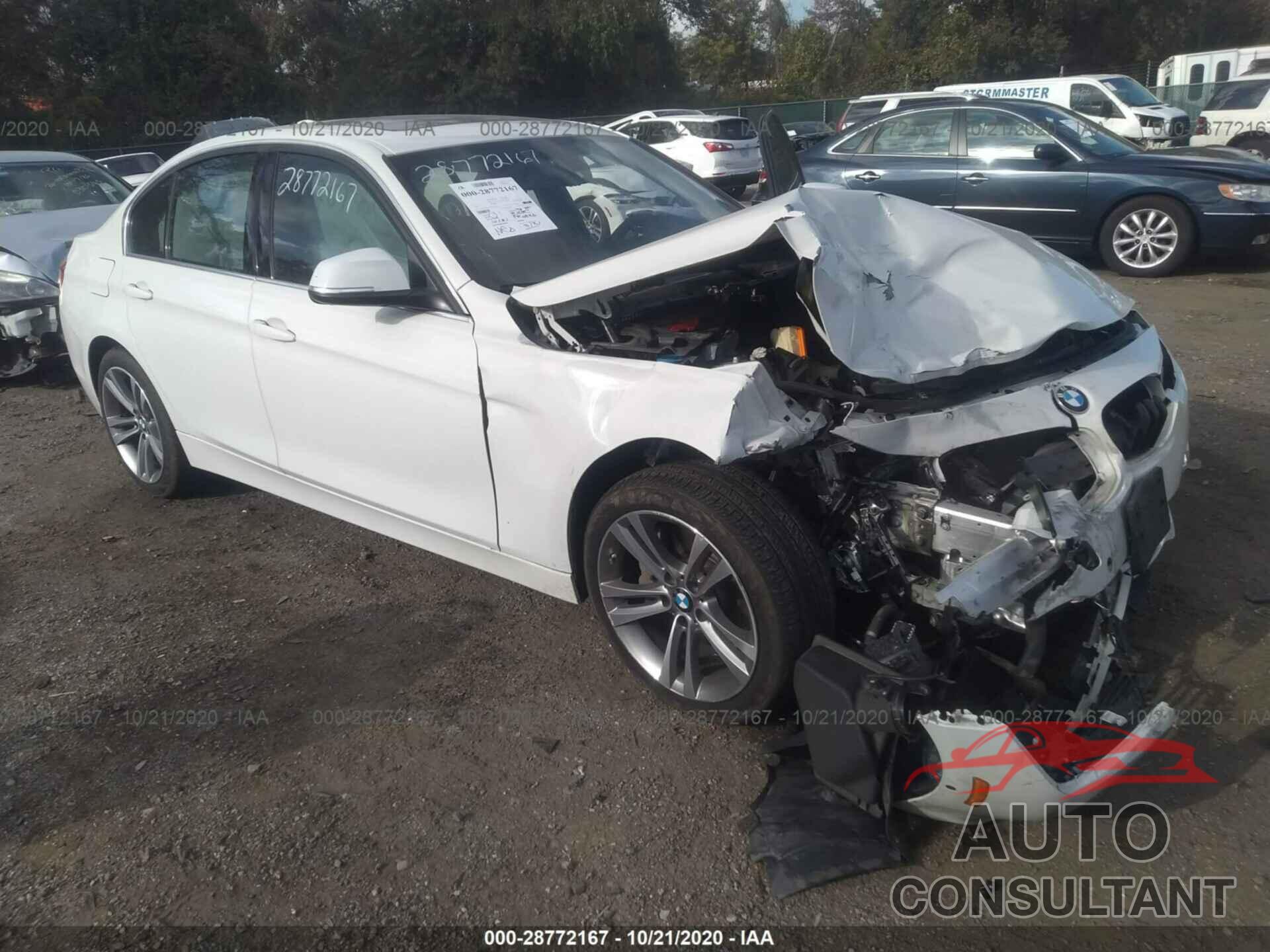 BMW 3 SERIES 2017 - WBA8B3C38HK777625
