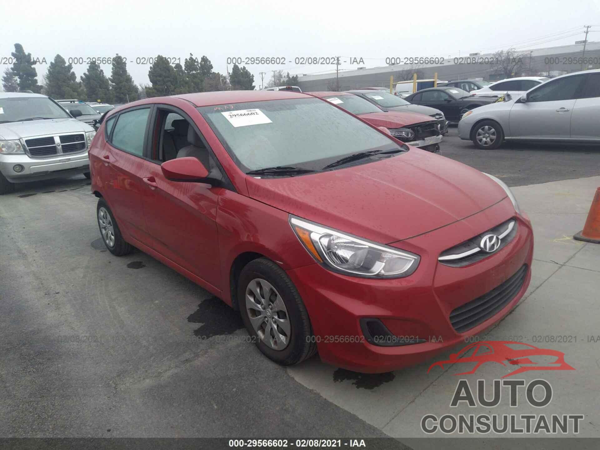 HYUNDAI ACCENT 2016 - KMHCT5AE1GU274916