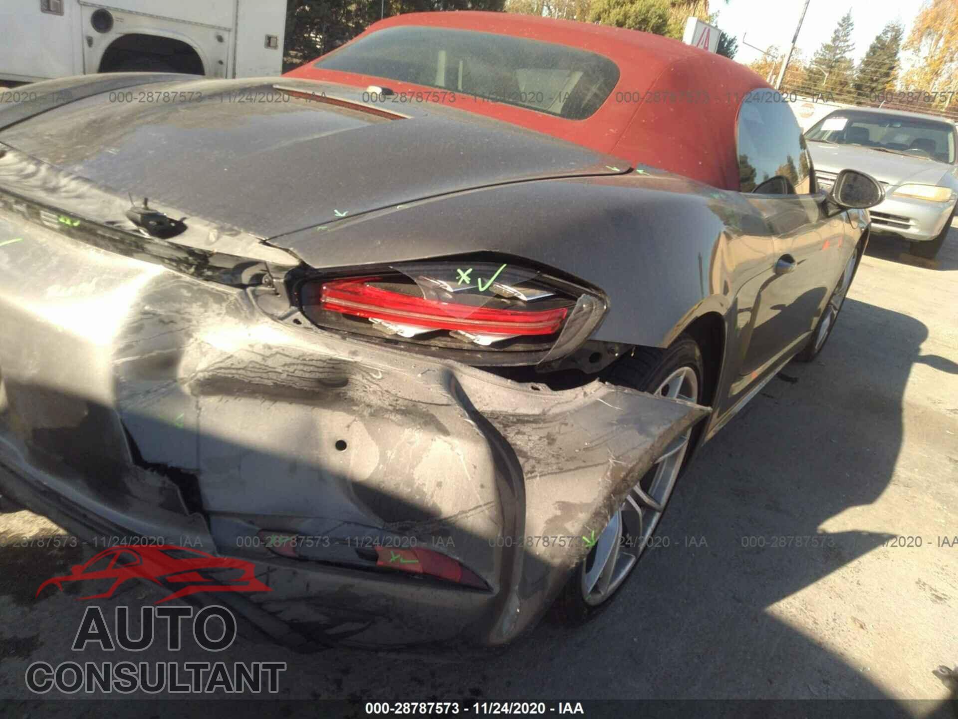 PORSCHE 718 BOXSTER 2017 - WP0CA2A82HS221173
