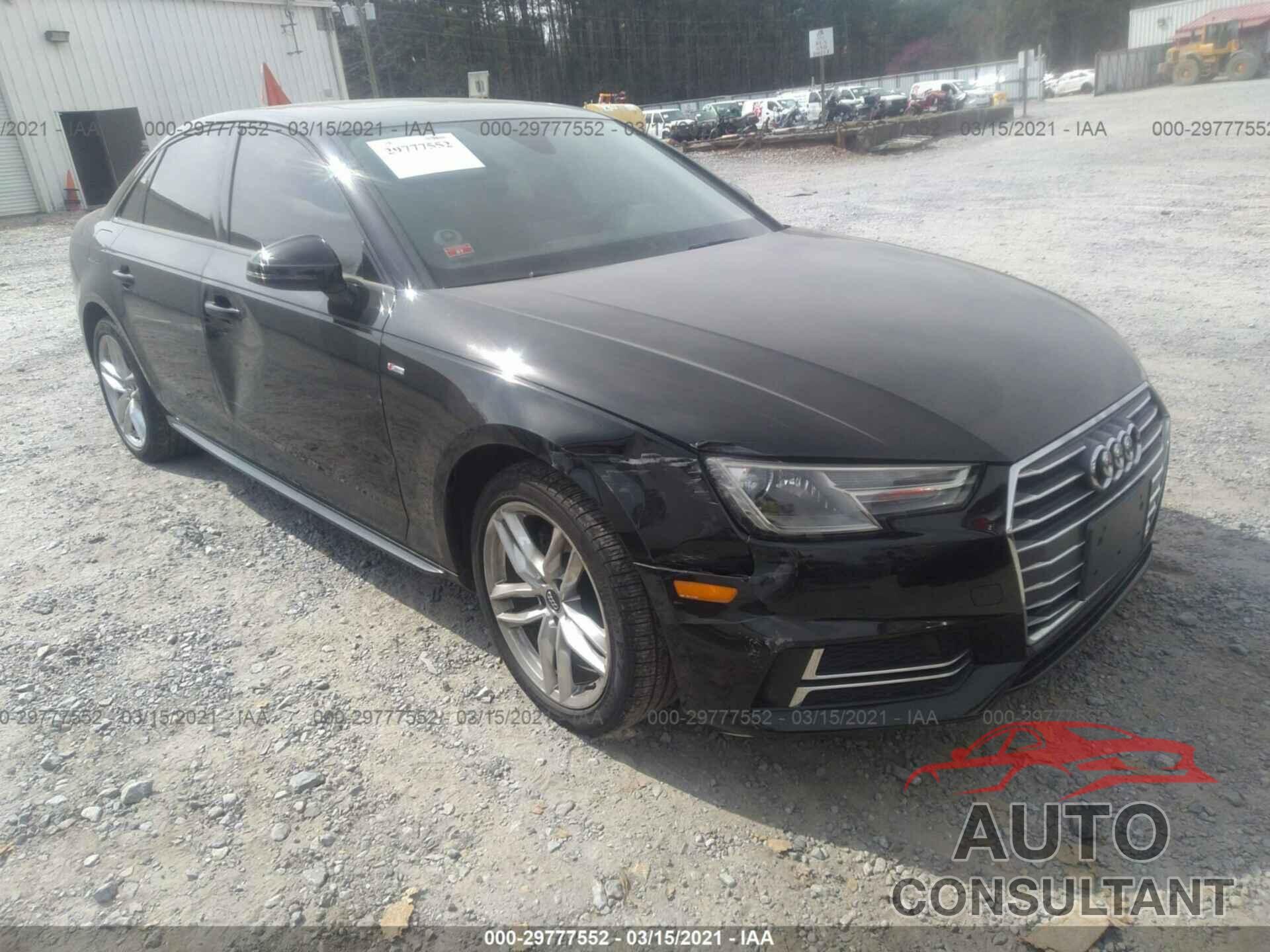 AUDI A4 2017 - WAUKMAF40HN055492