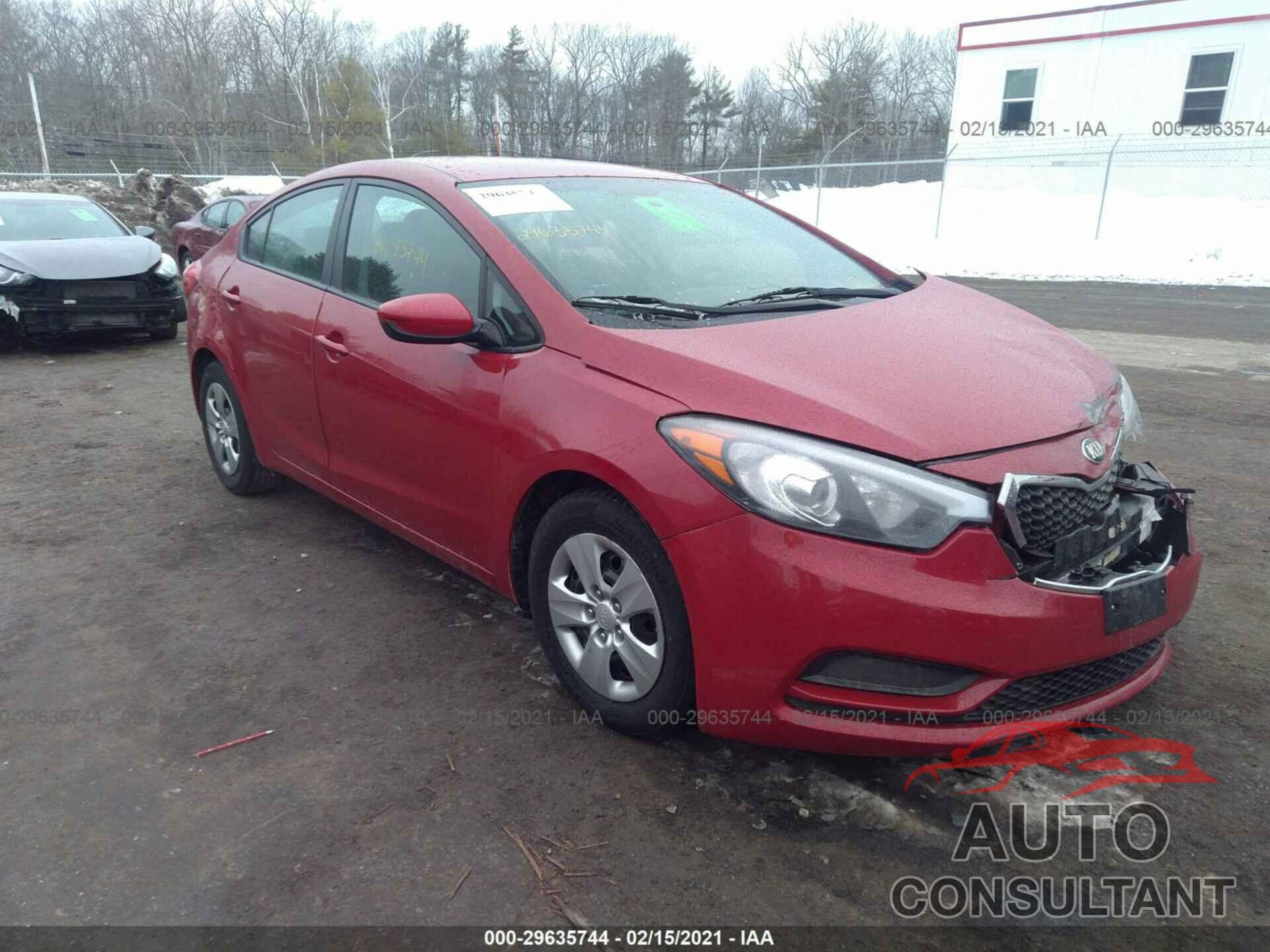 KIA FORTE 2016 - KNAFK4A69G5440629