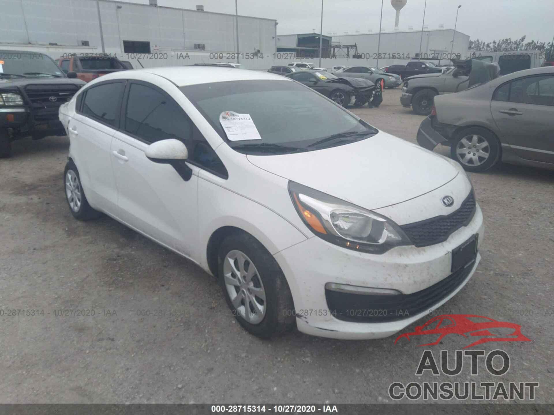KIA RIO 2017 - KNADM4A3XH6027914