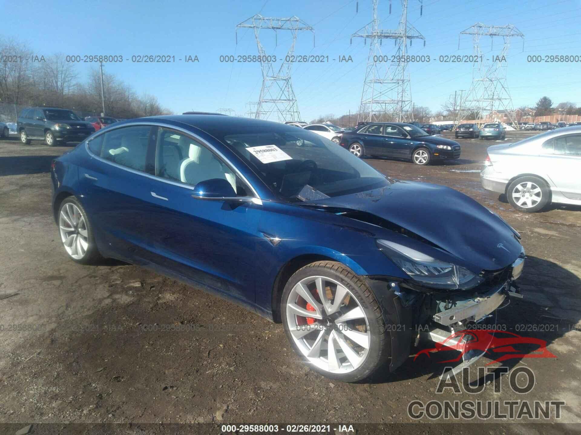 TESLA MODEL 3 2019 - 5YJ3E1EB0KF231676