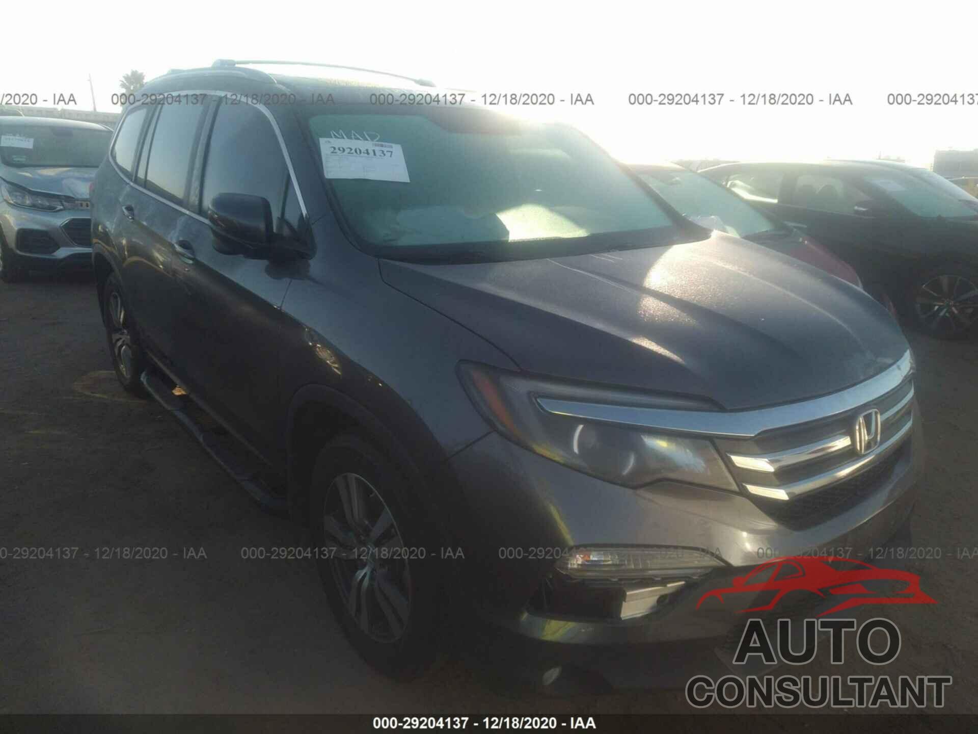 HONDA PILOT 2016 - 5FNYF5H76GB047349