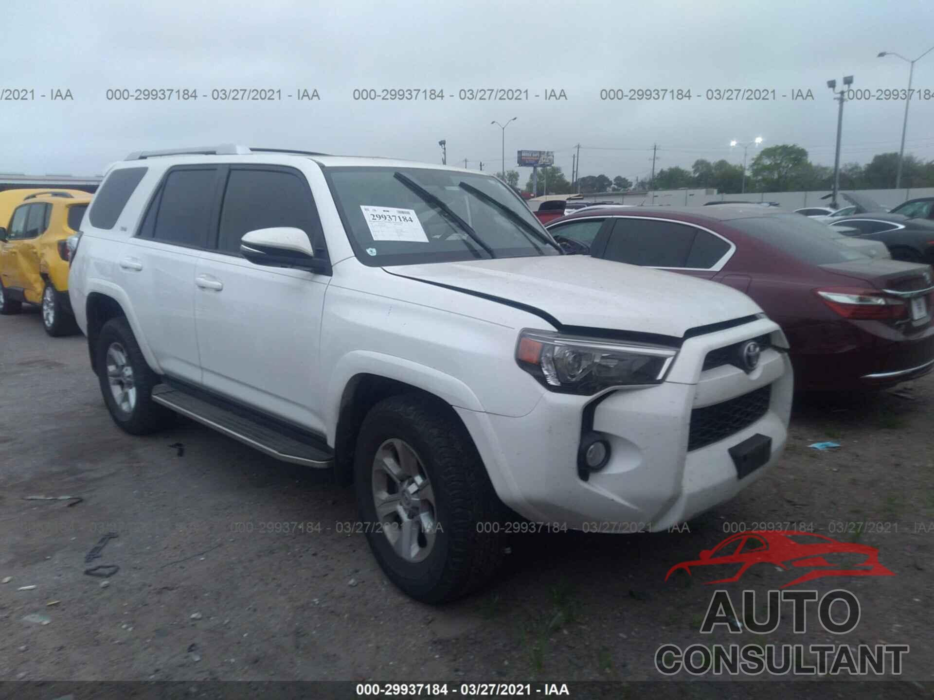 TOYOTA 4RUNNER 2017 - JTEZU5JR0H5155843