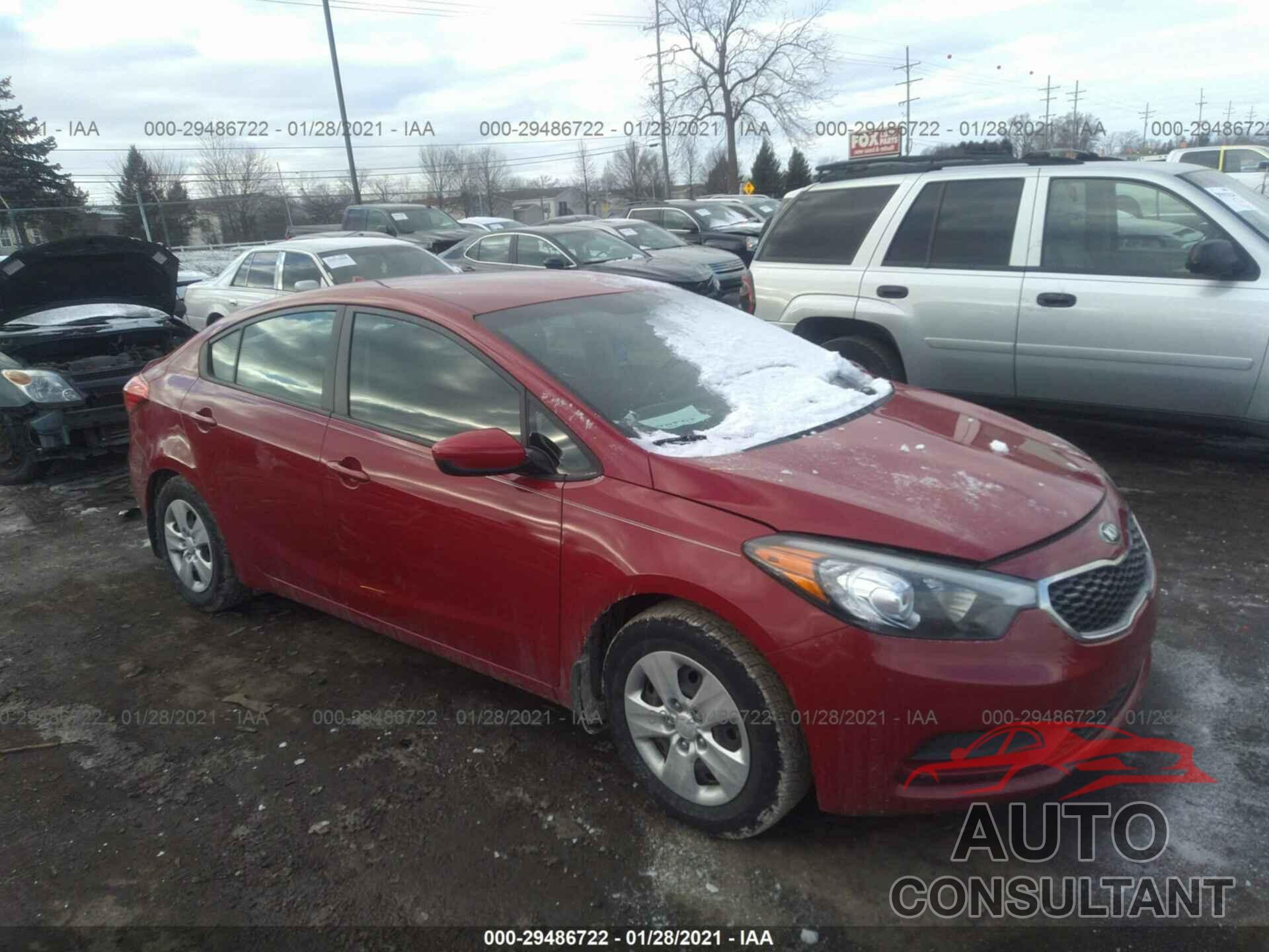 KIA FORTE 2016 - KNAFK4A60G5466438