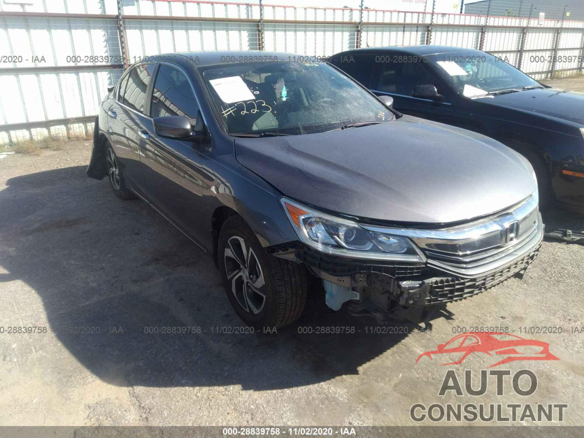 HONDA ACCORD SEDAN 2016 - 1HGCR2F39GA002206