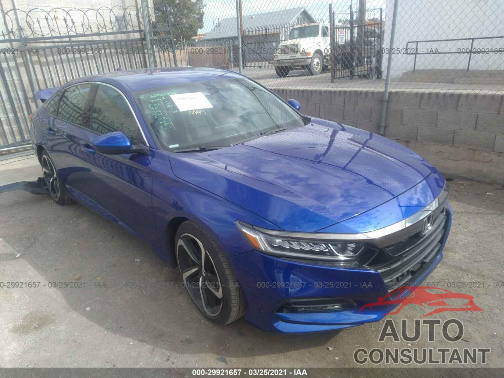 HONDA ACCORD SEDAN 2019 - 1HGCV1F38KA095976