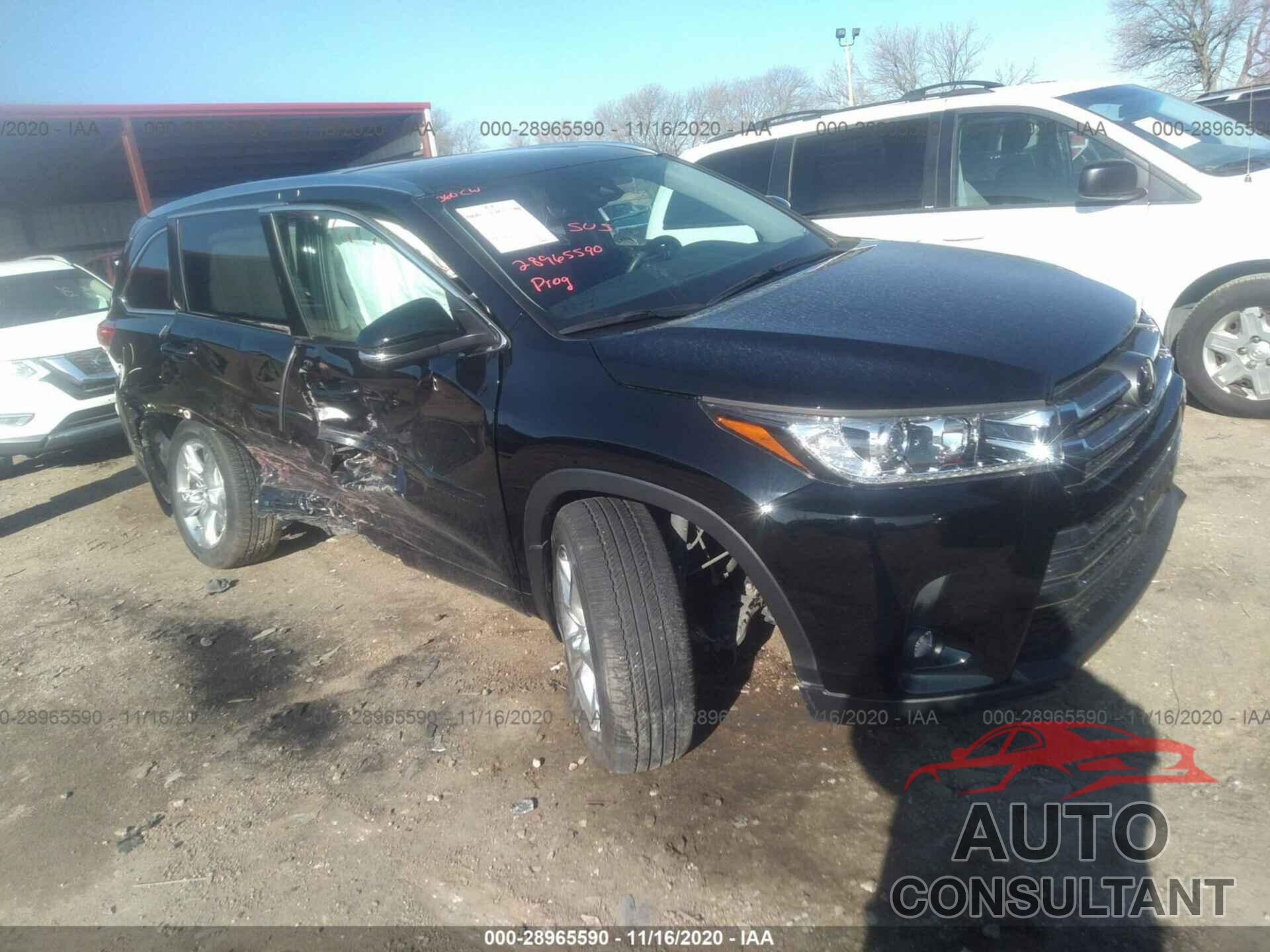 TOYOTA HIGHLANDER 2019 - 5TDDZRFH0KS966809