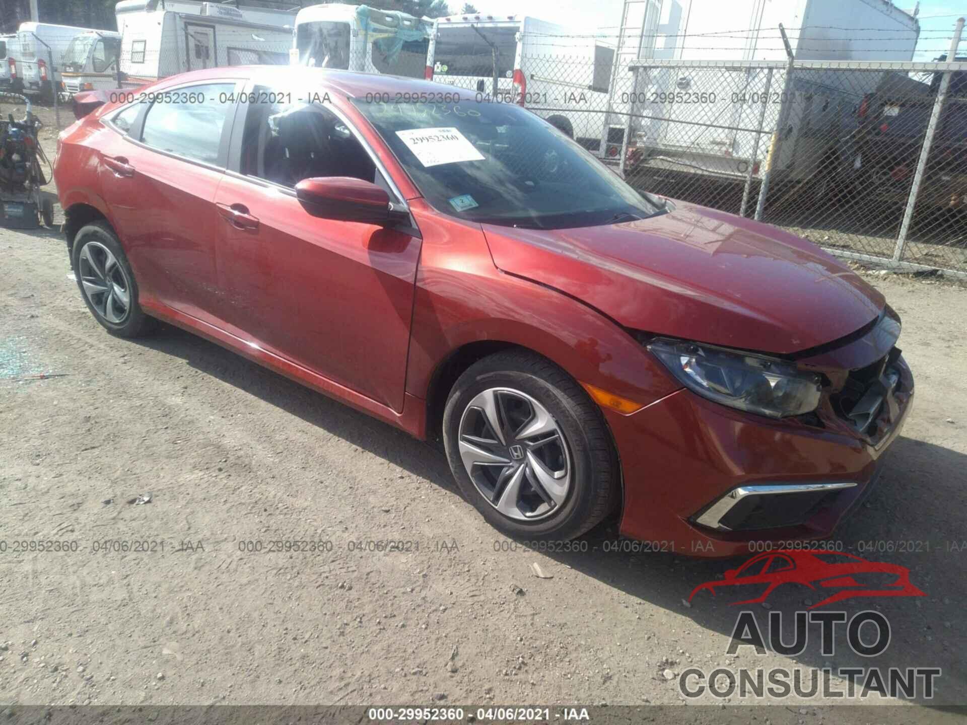 HONDA CIVIC SEDAN 2020 - 19XFC2F66LE201311