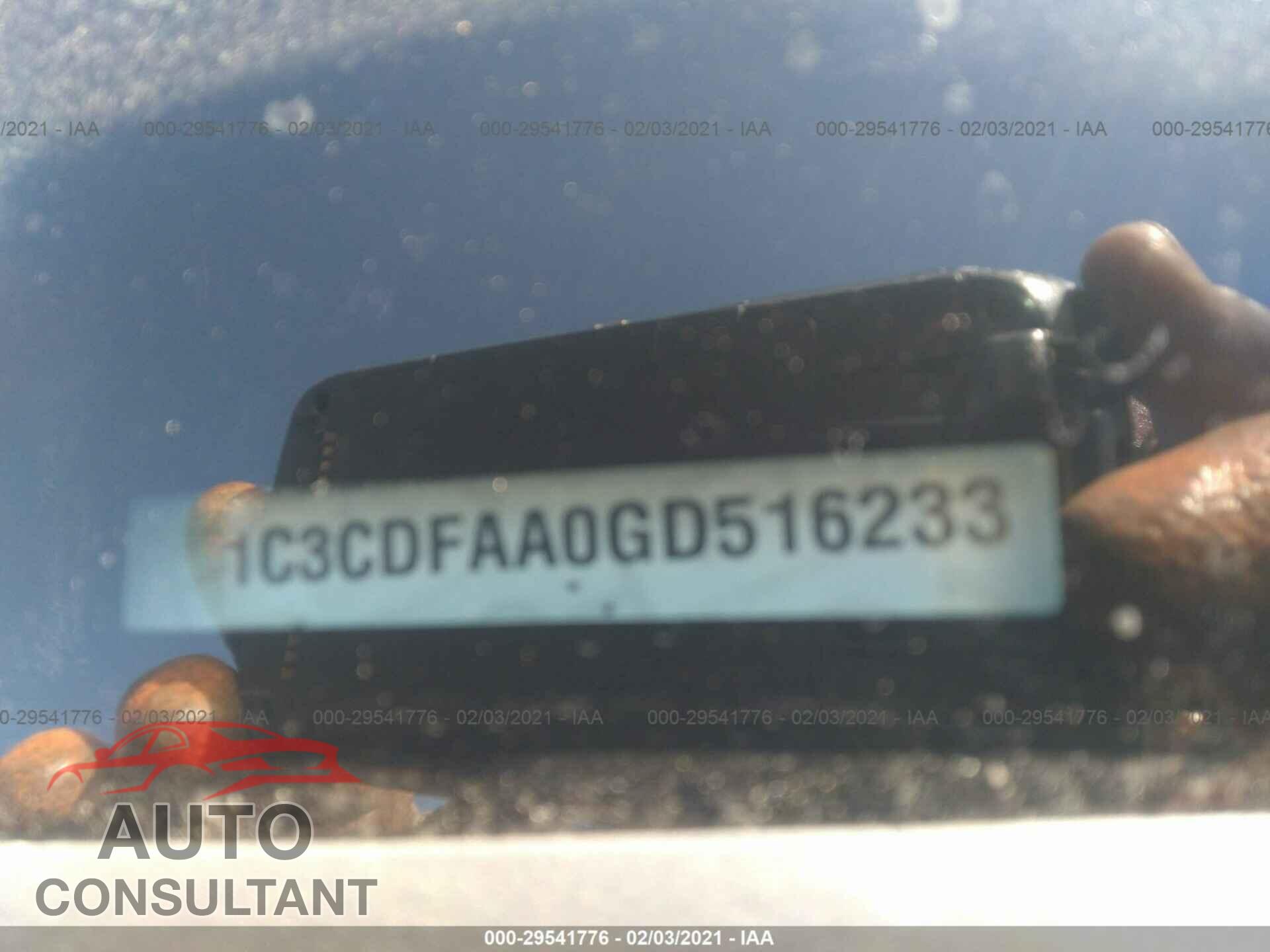 DODGE DART 2016 - 1C3CDFAA0GD516233
