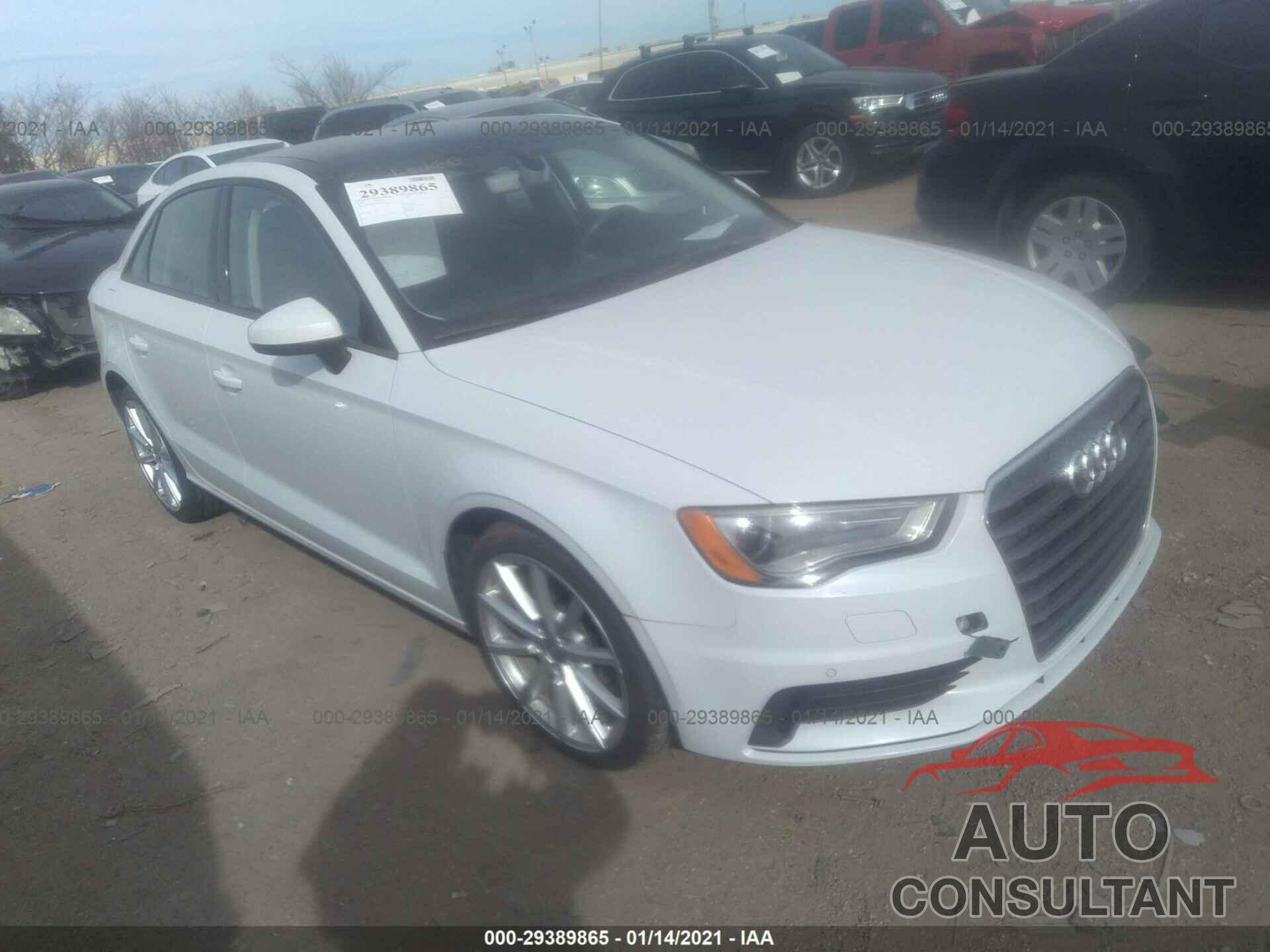 AUDI A3 2016 - WAUA7GFF0G1023686