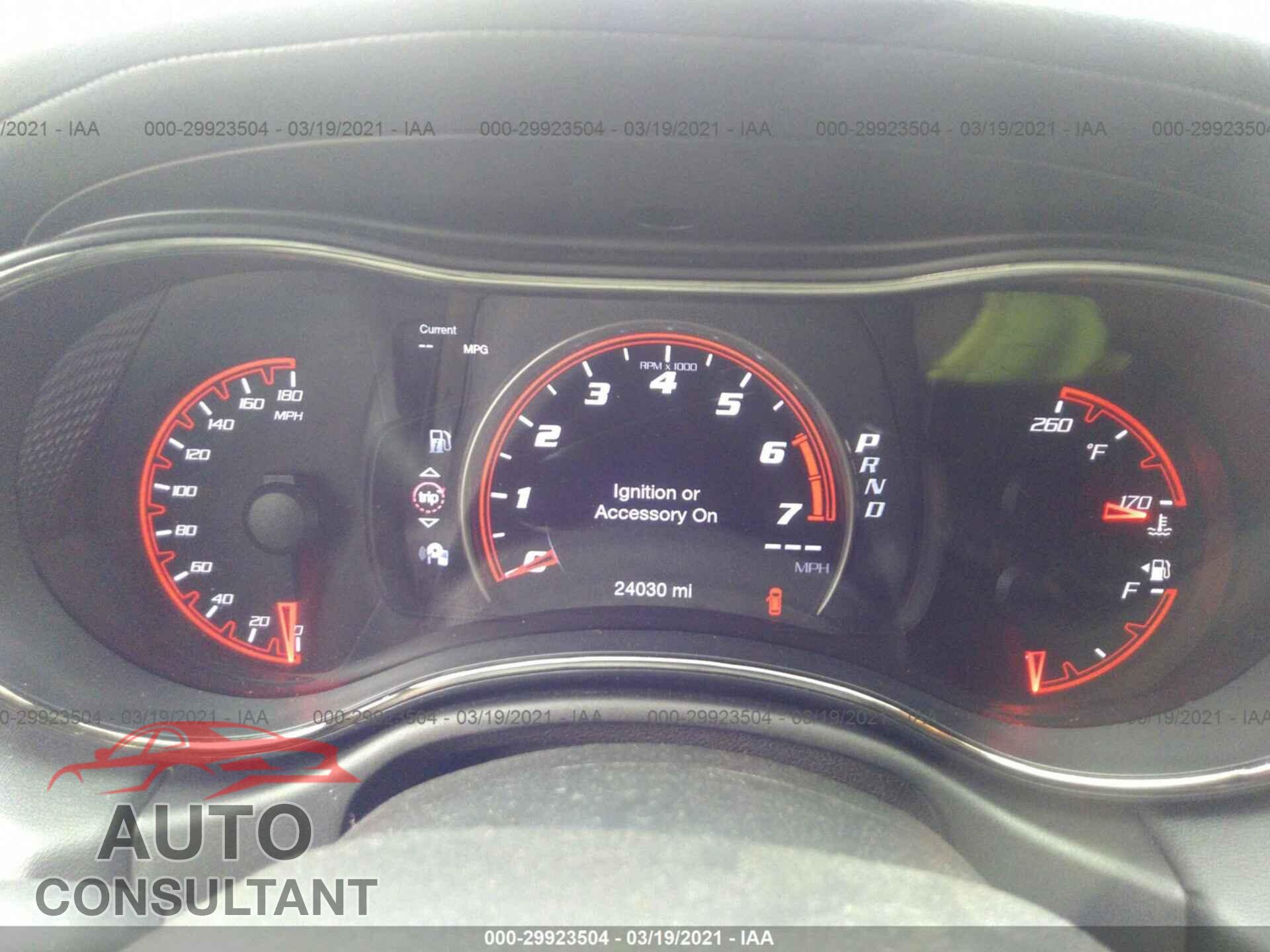 DODGE DURANGO 2018 - 1C4SDJGJ7JC134201
