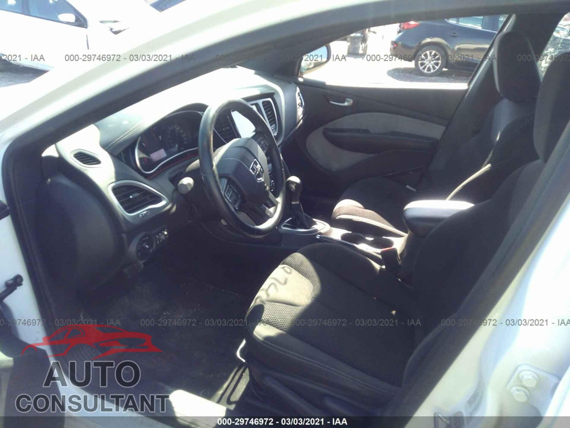 DODGE DART 2016 - 1C3CDFBB7GD592538