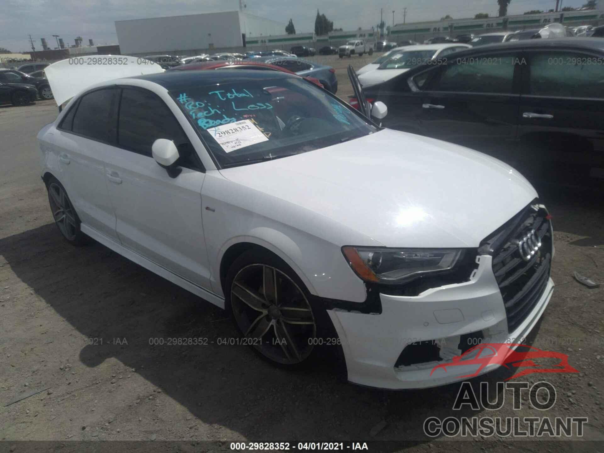 AUDI A3 2016 - WAUA7GFF0G1041444