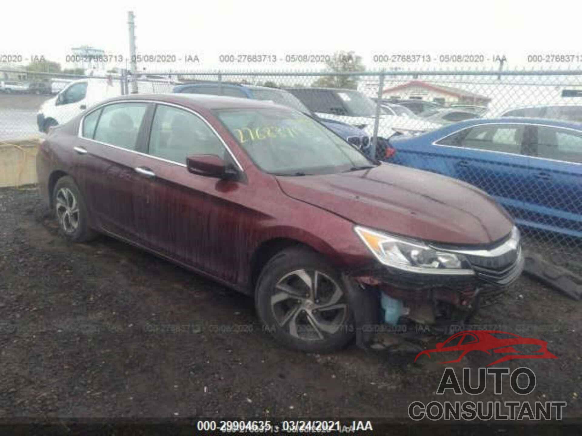 HONDA ACCORD SEDAN 2016 - 1HGCR2F39GA062597