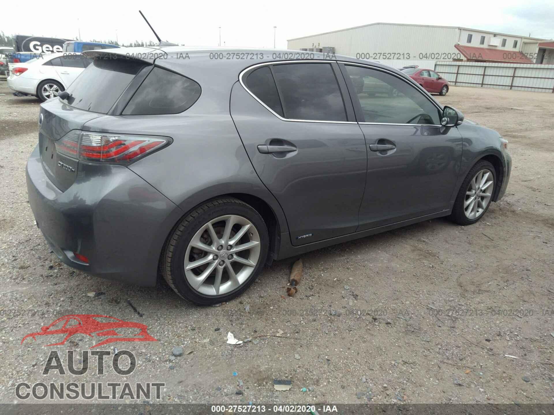 LEXUS CT 2012 - JTHKD5BH6C2079534