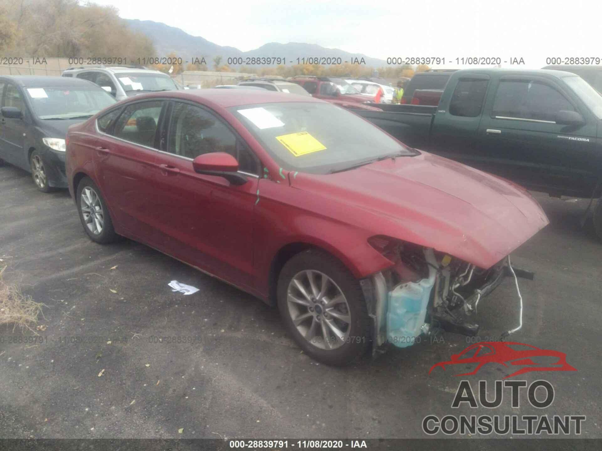 FORD FUSION 2017 - 3FA6P0H72HR160017