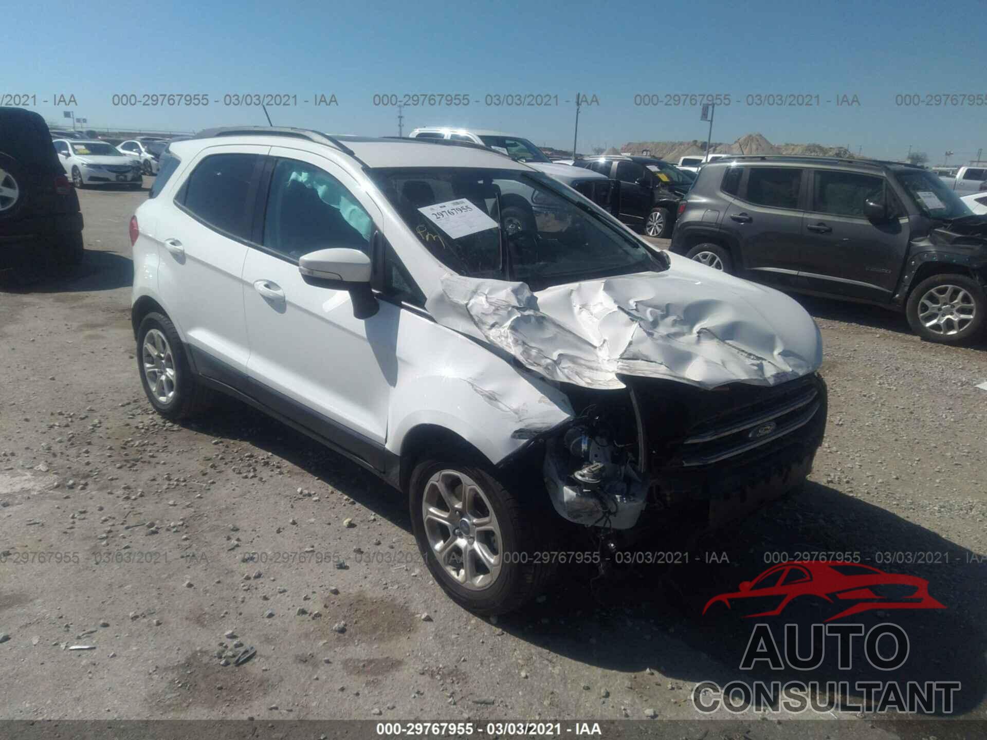 FORD ECOSPORT 2018 - MAJ3P1TE1JC205046