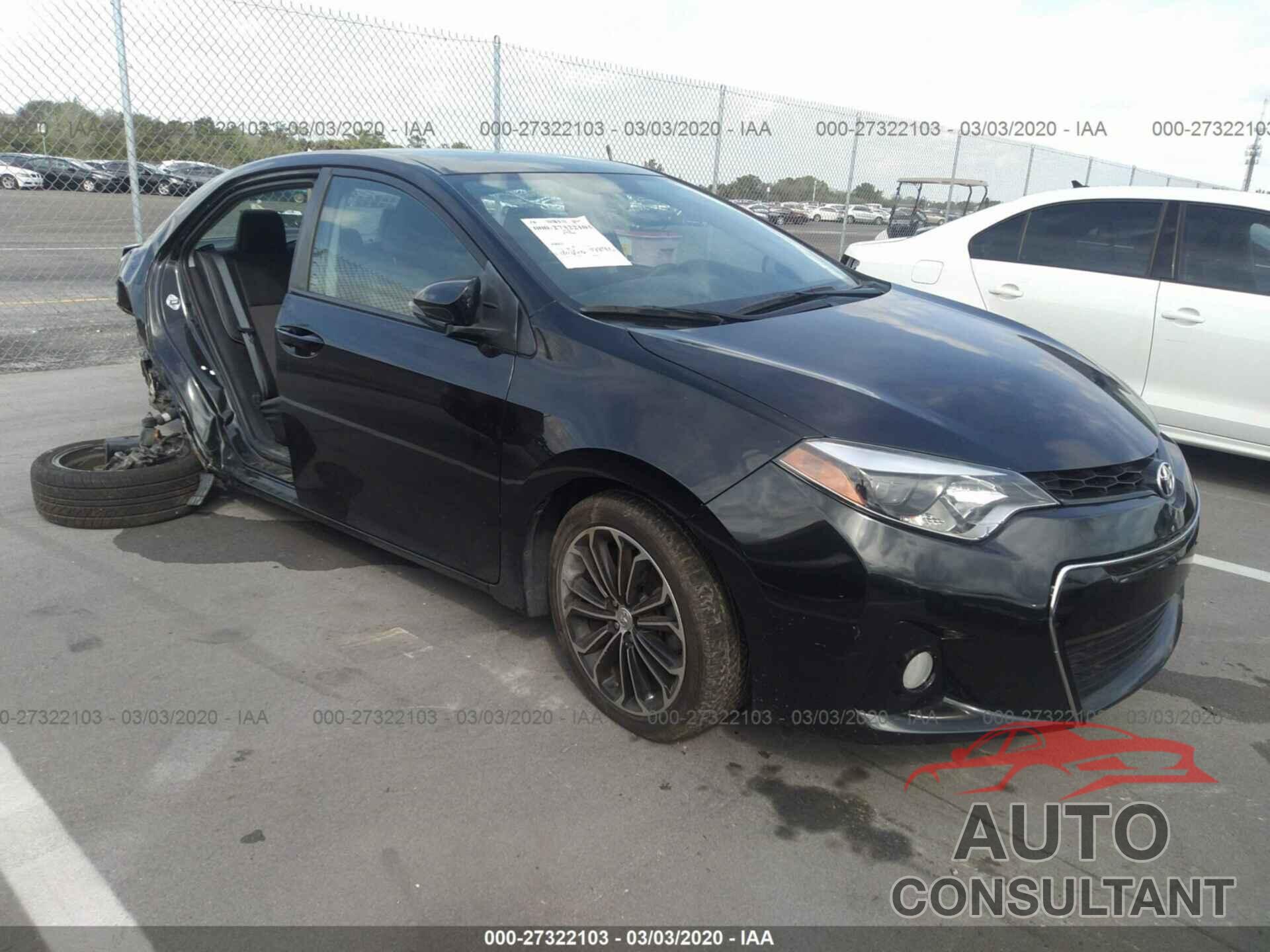 TOYOTA COROLLA 2016 - 2T1BURHE1GC715998