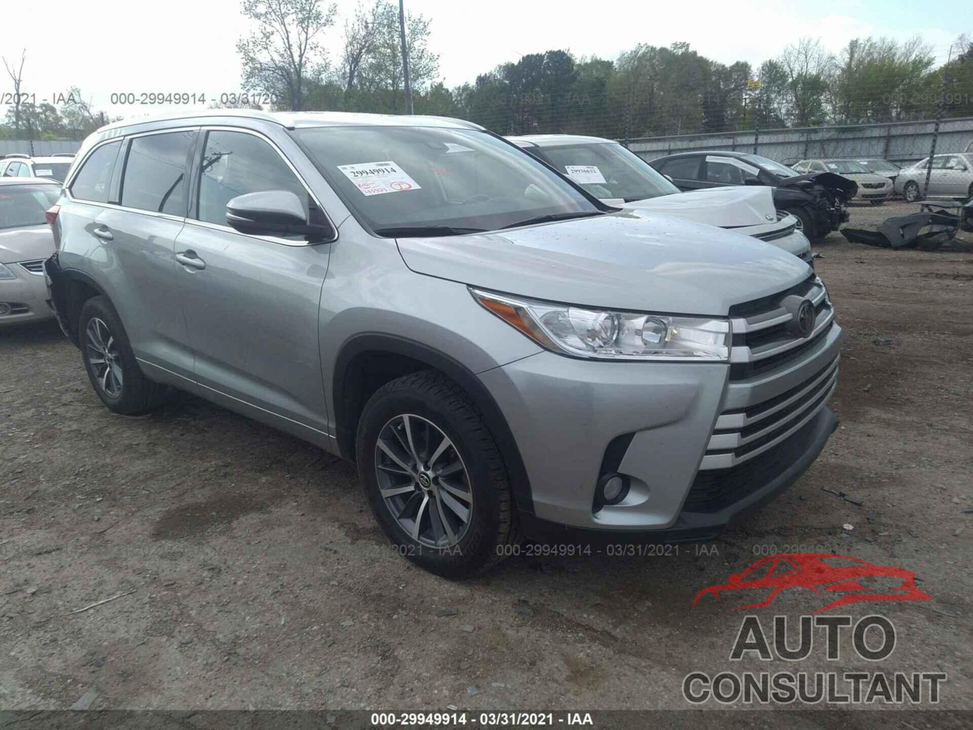 TOYOTA HIGHLANDER 2018 - 5TDKZRFH8JS531591
