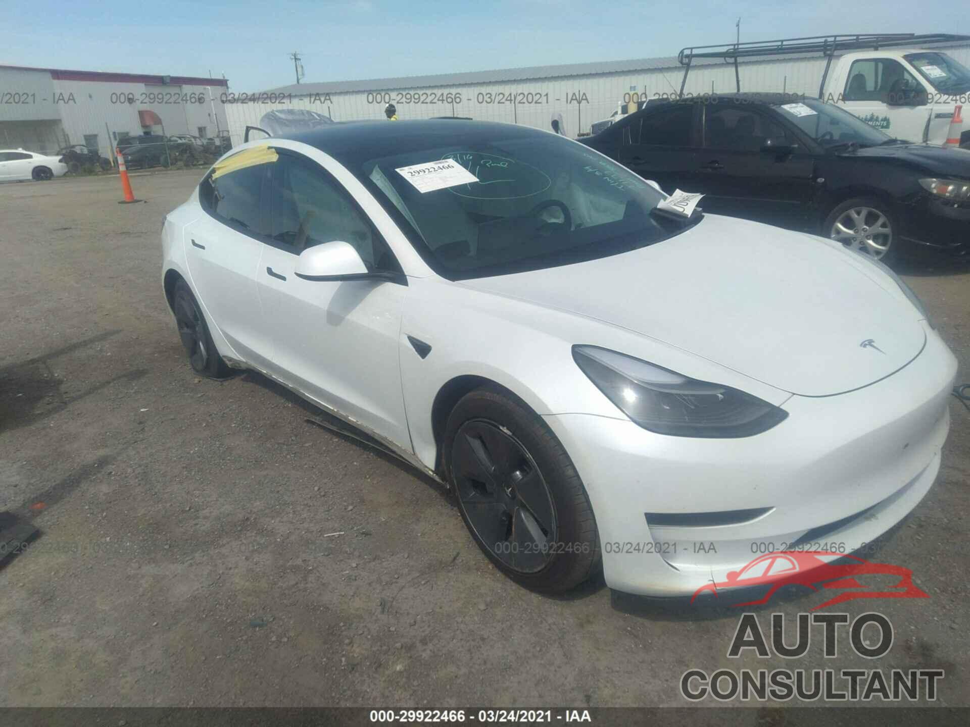 TESLA MODEL 3 2021 - 5YJ3E1EA8MF877834