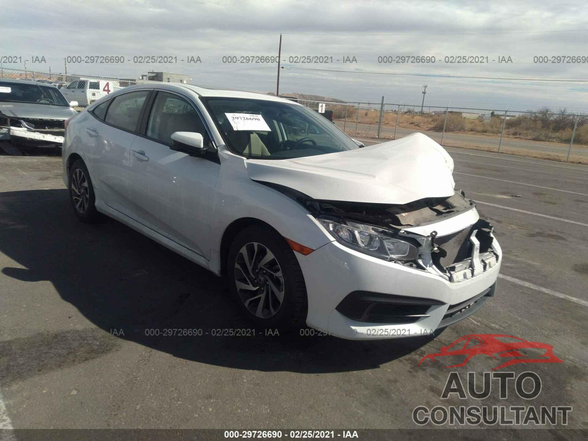 HONDA CIVIC SEDAN 2017 - 19XFC2F73HE072590