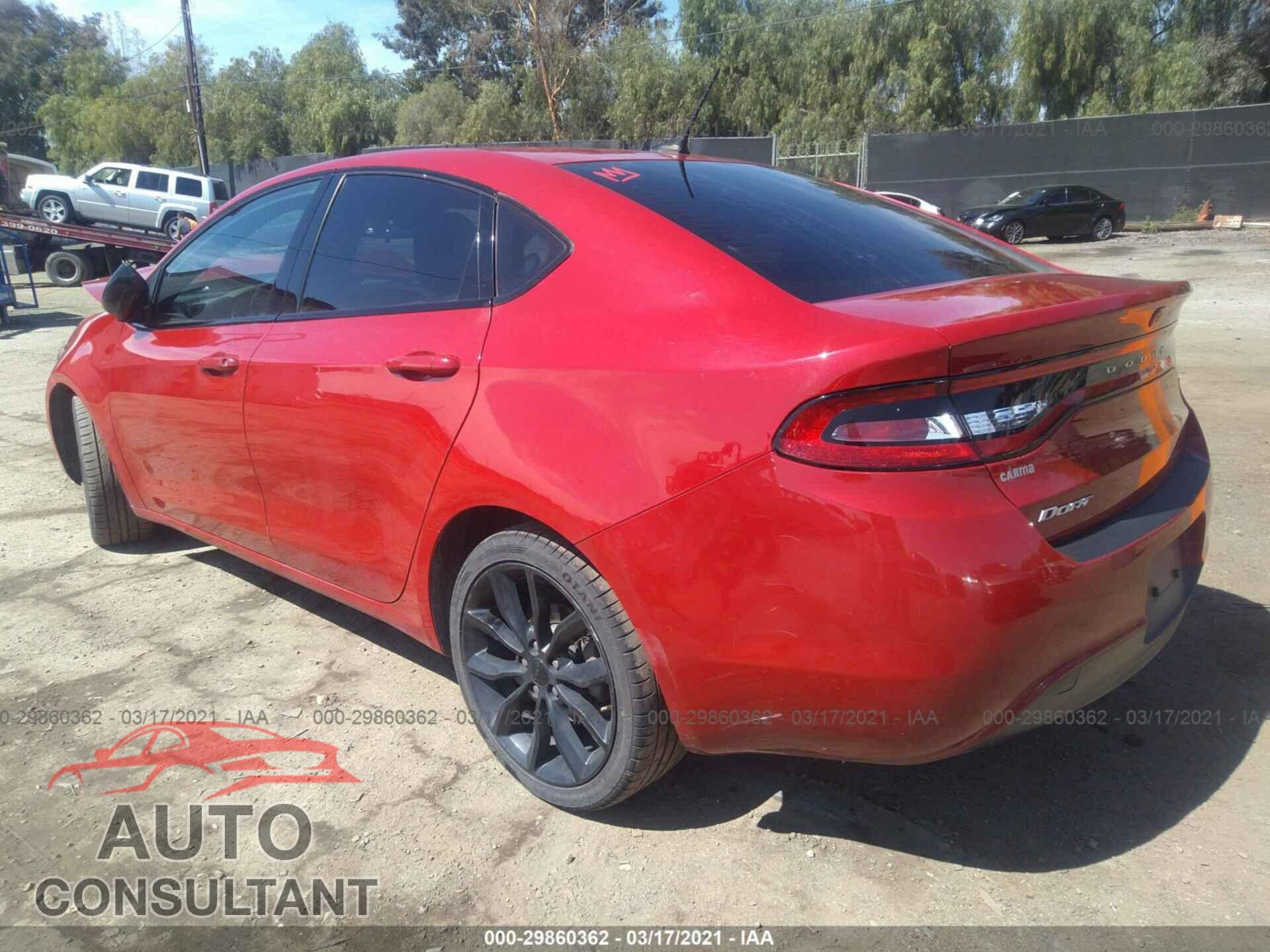 DODGE DART 2016 - 1C3CDFFA5GD818223