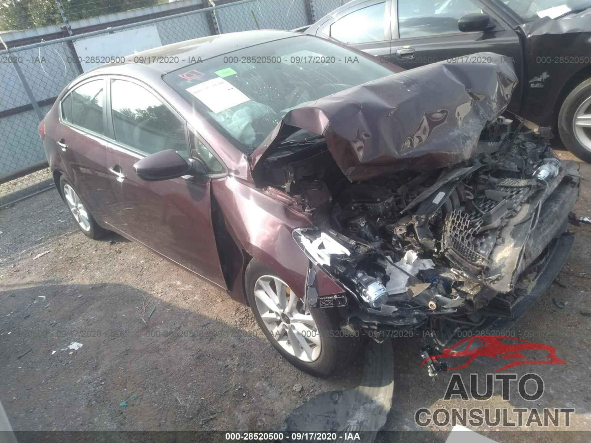 KIA FORTE 2017 - 3KPFL4A70HE014200