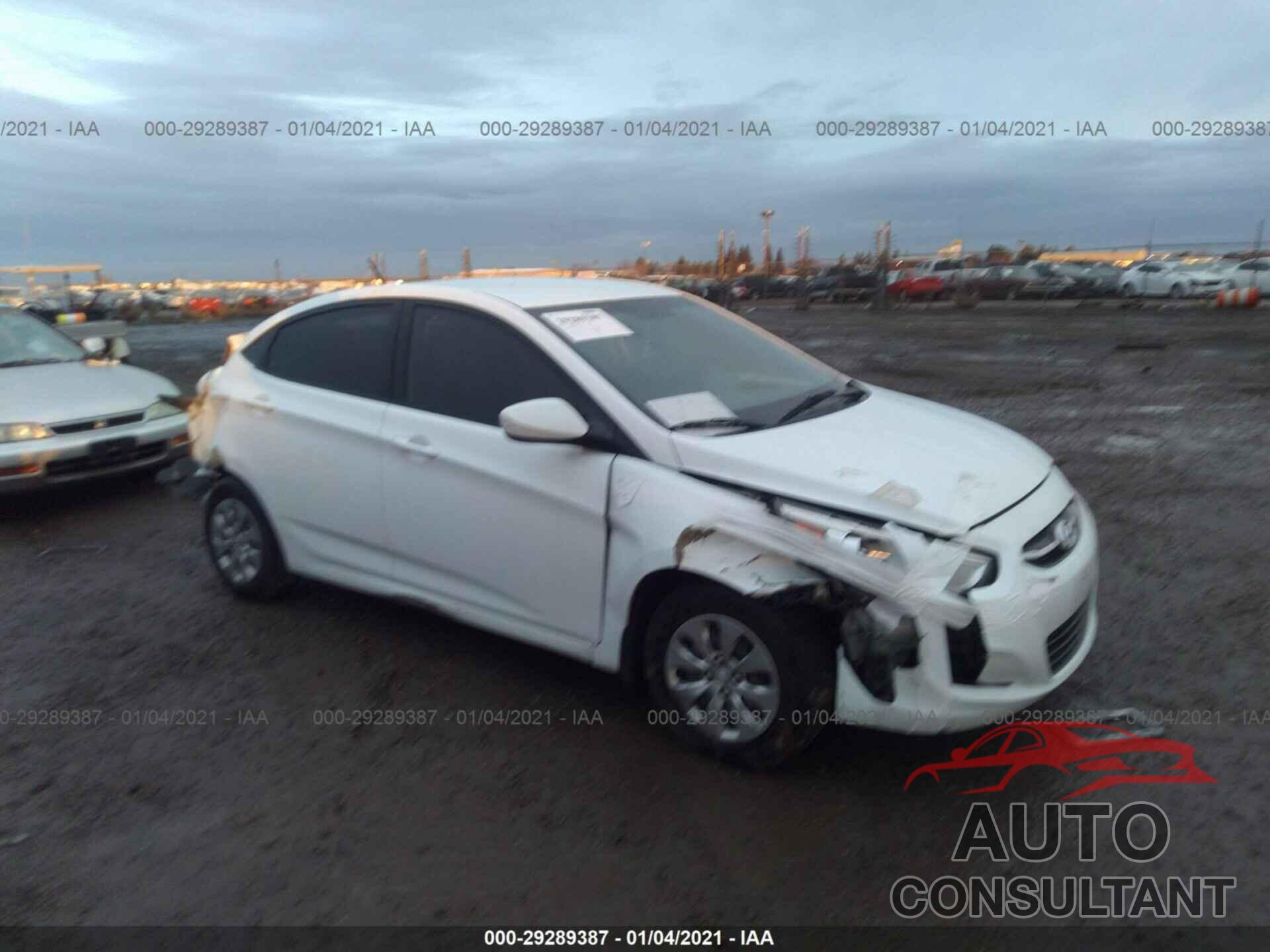 HYUNDAI ACCENT 2016 - KMHCT4AE6GU052494