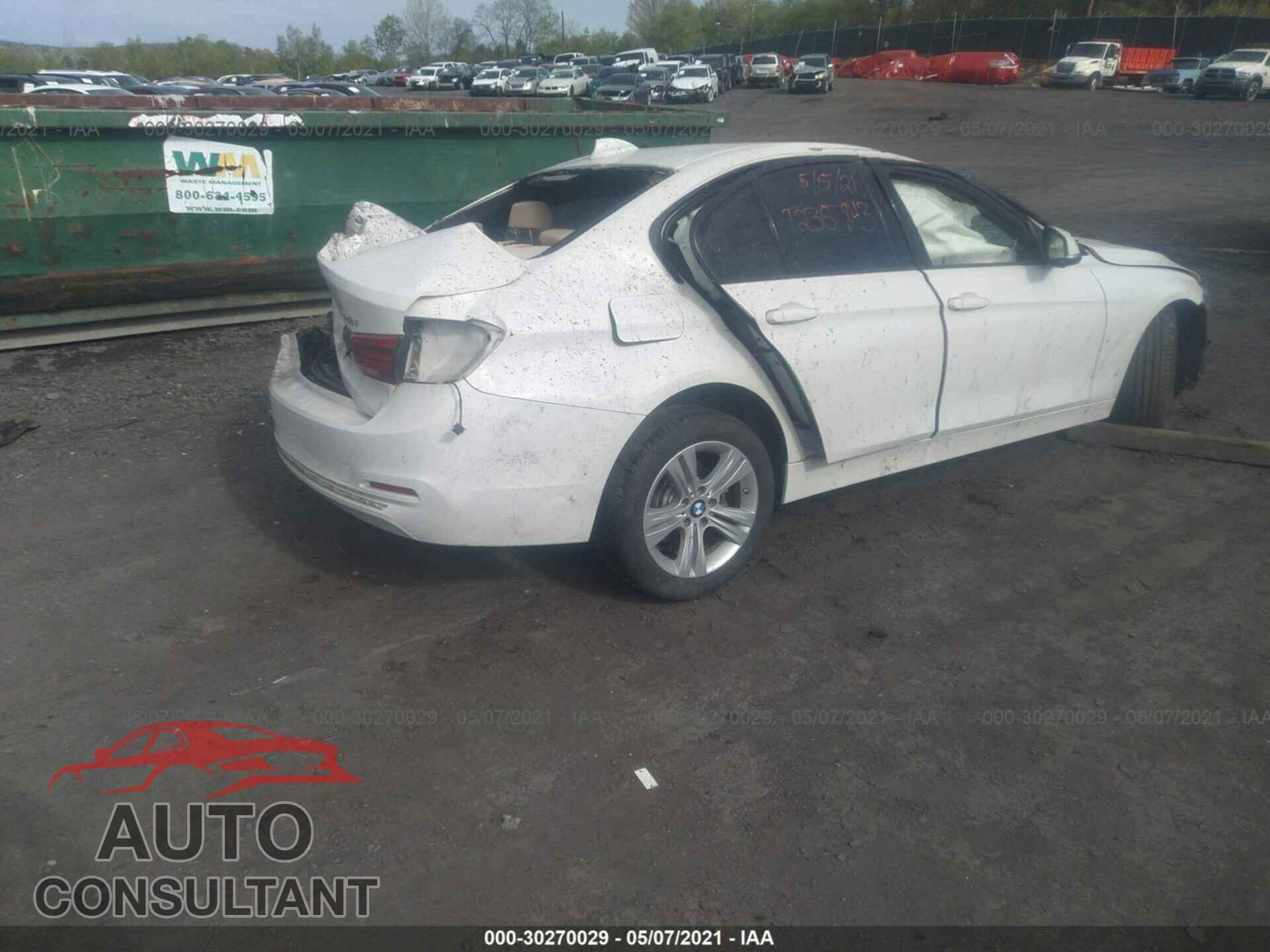 BMW 3 SERIES 2016 - WBA8E3G5XGNU03307