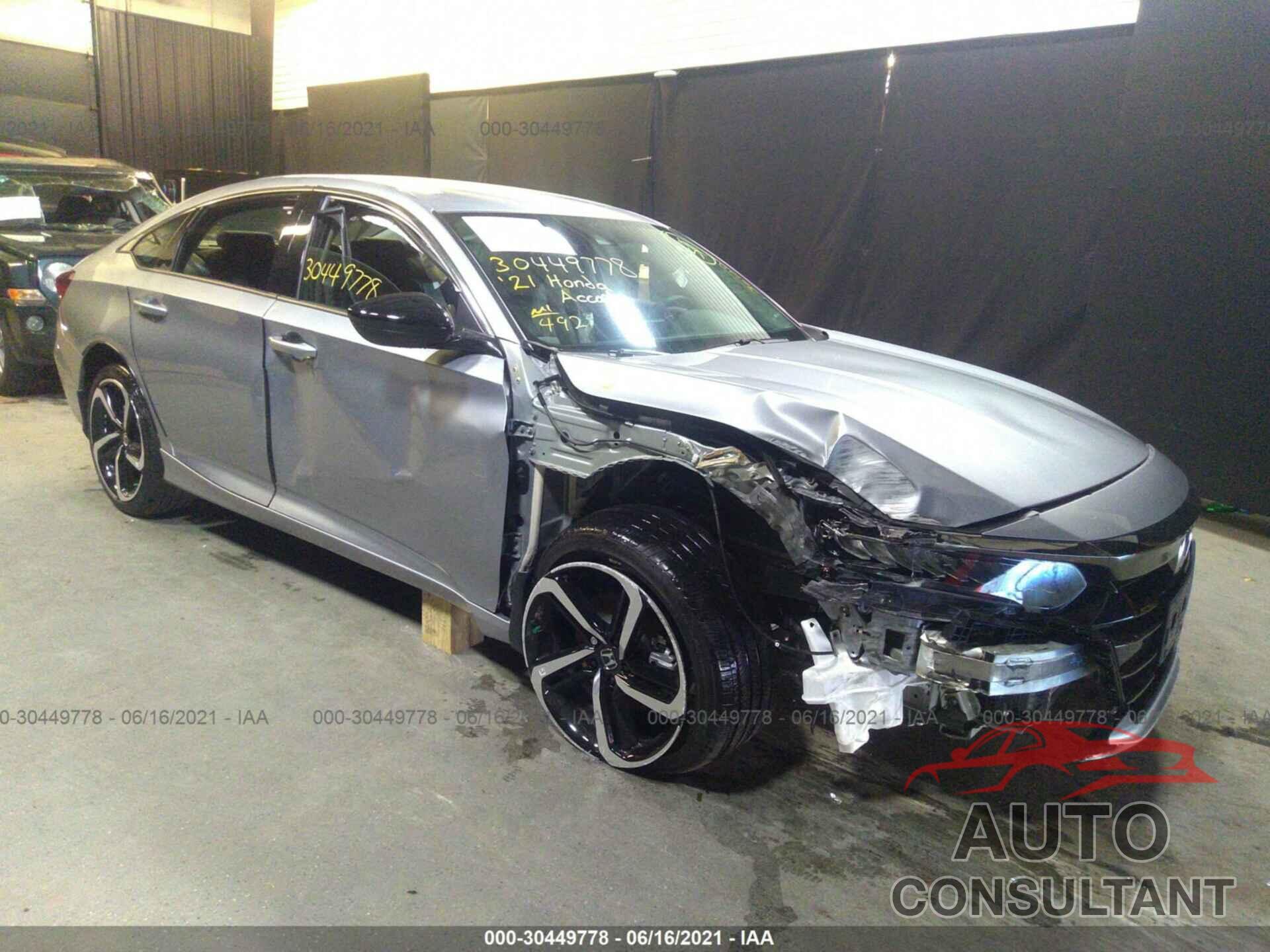 HONDA ACCORD SEDAN 2021 - 1HGCV1F41MA045786